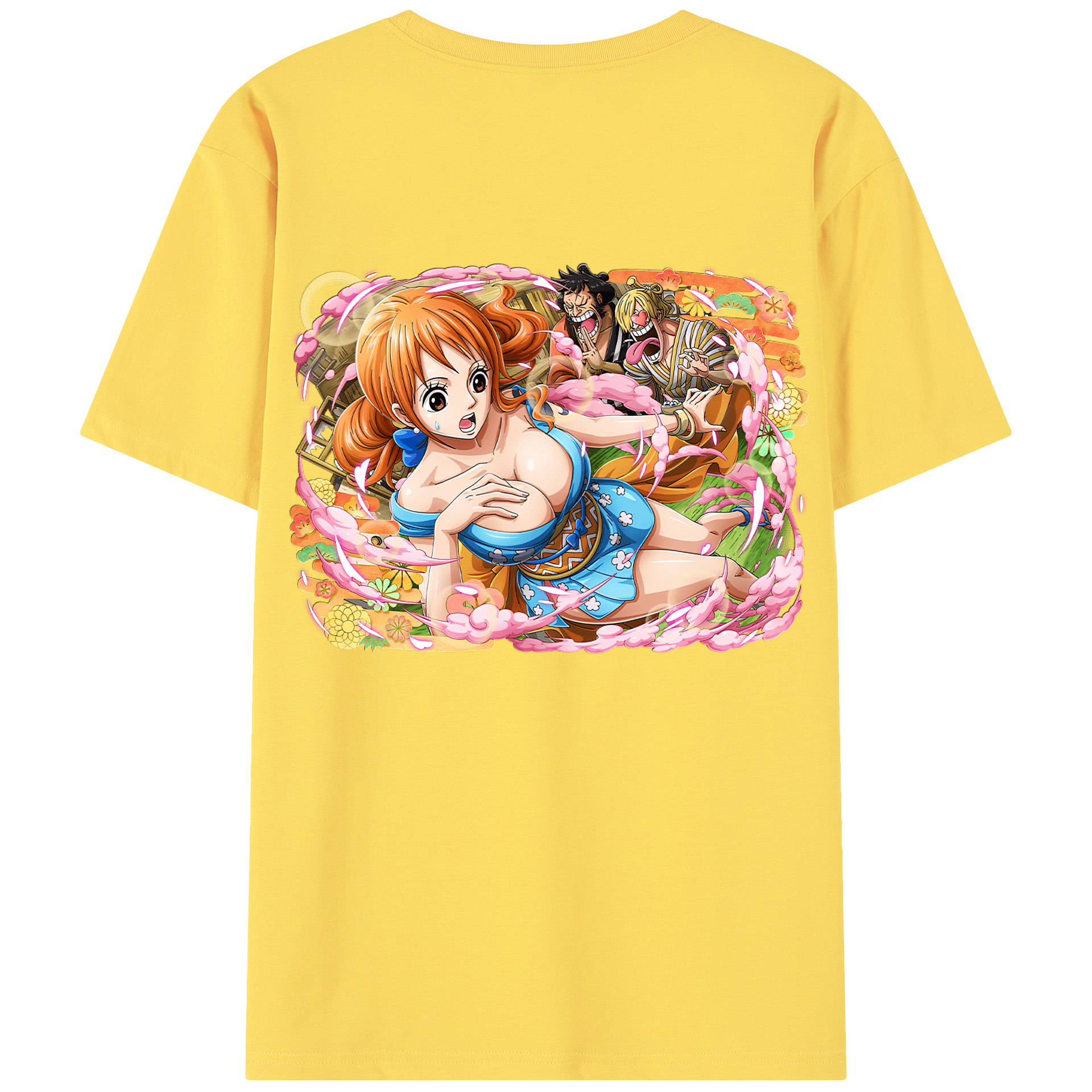 ワンピース ナミ ONE PIECE Nami 綿100％半袖Tシャツ（背面プリント）