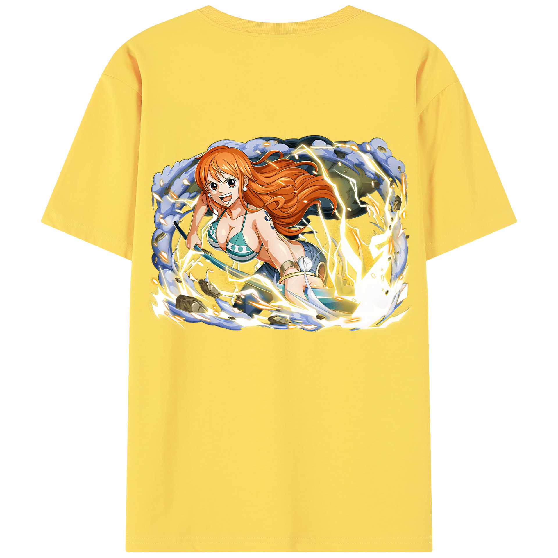 ワンピース ナミ ONE PIECE Nami 綿100％半袖Tシャツ（背面プリント）