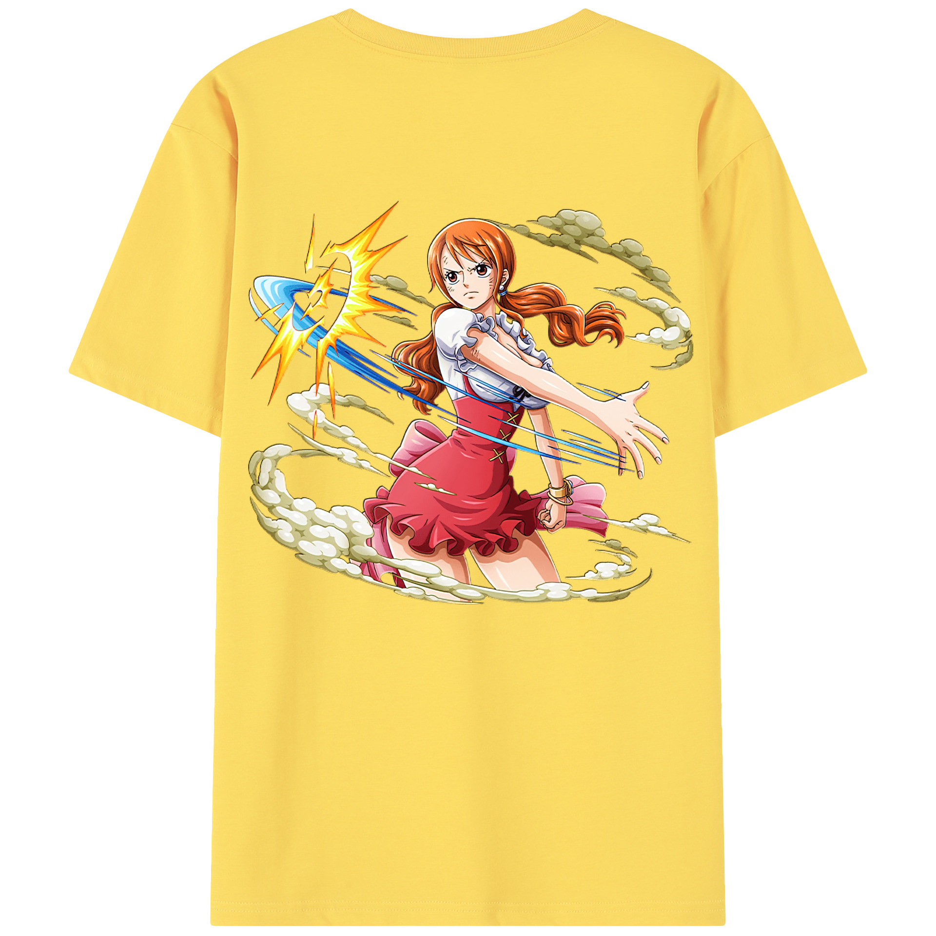 ワンピース ナミ ONE PIECE Nami 綿100％半袖Tシャツ（背面プリント）