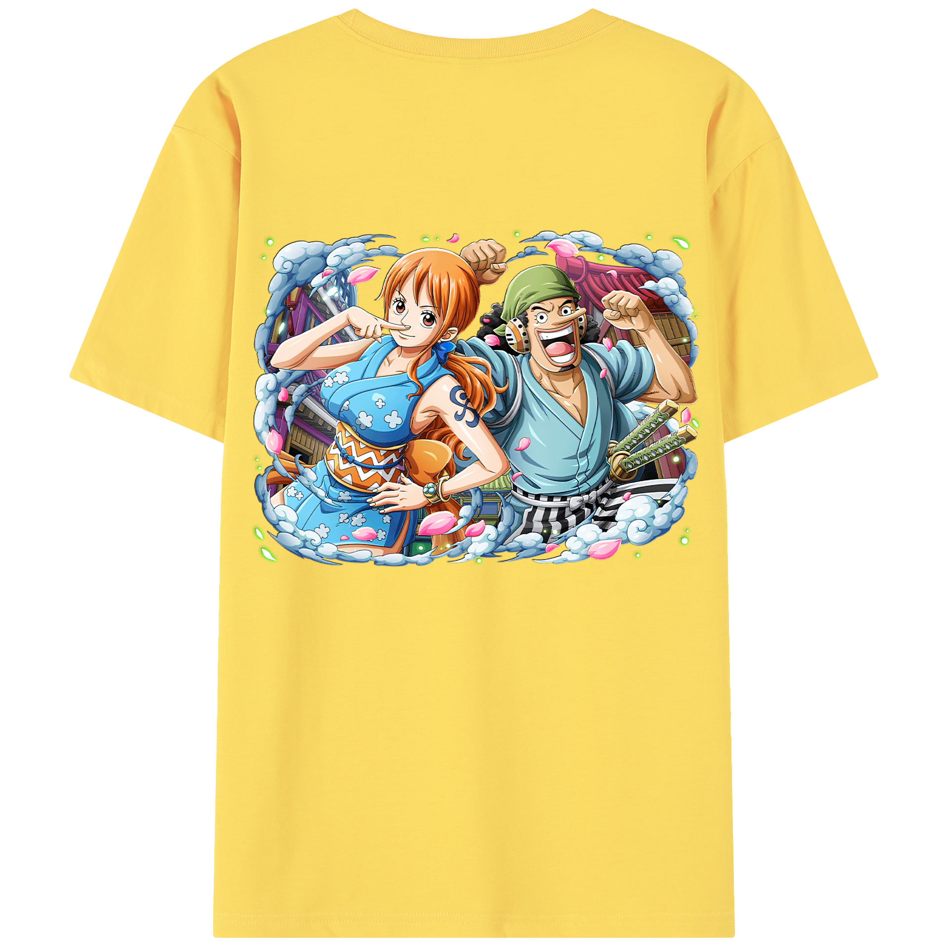 ワンピース ナミ ONE PIECE Nami 綿100％半袖Tシャツ（背面プリント）