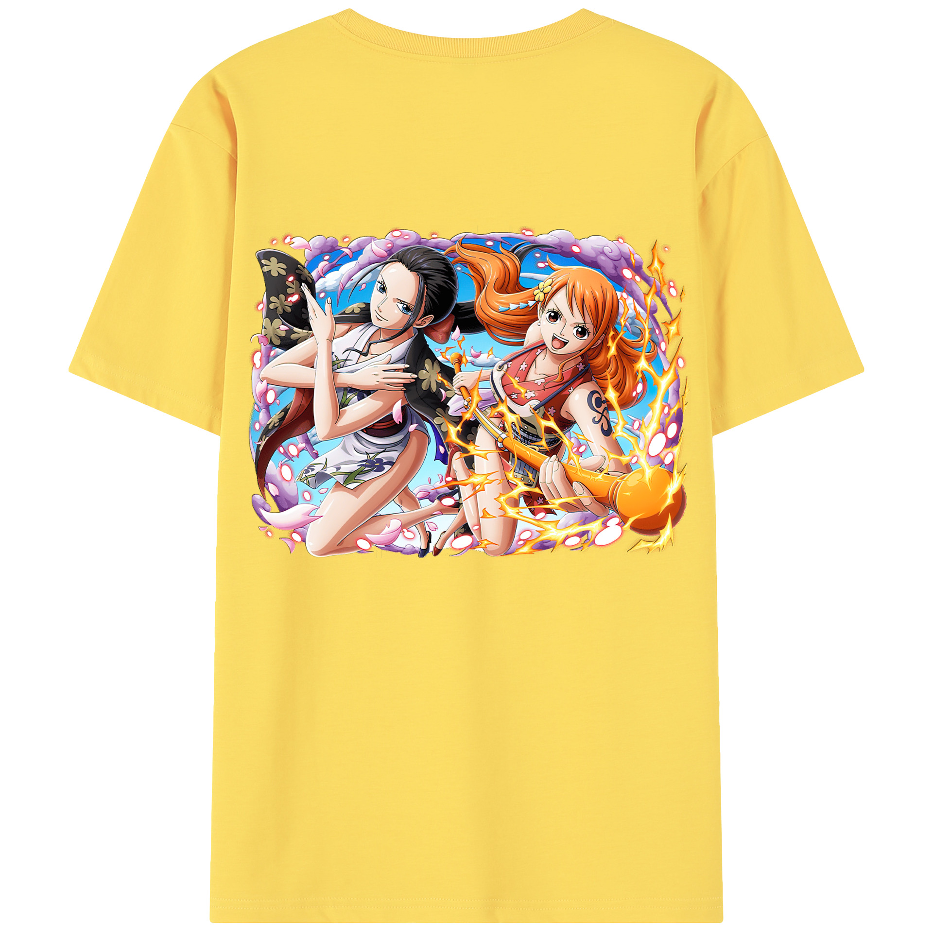 ワンピース ナミ ONE PIECE Nami 綿100％半袖Tシャツ（背面プリント）