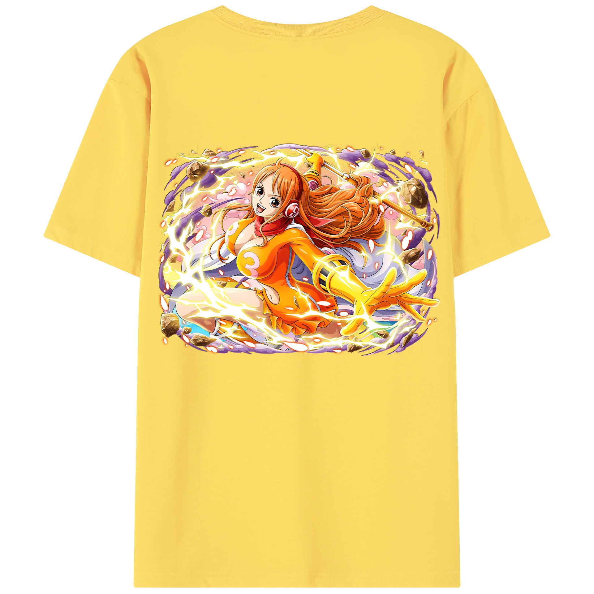 ワンピース ナミ ONE PIECE Nami 綿100％半袖Tシャツ（背面プリント）