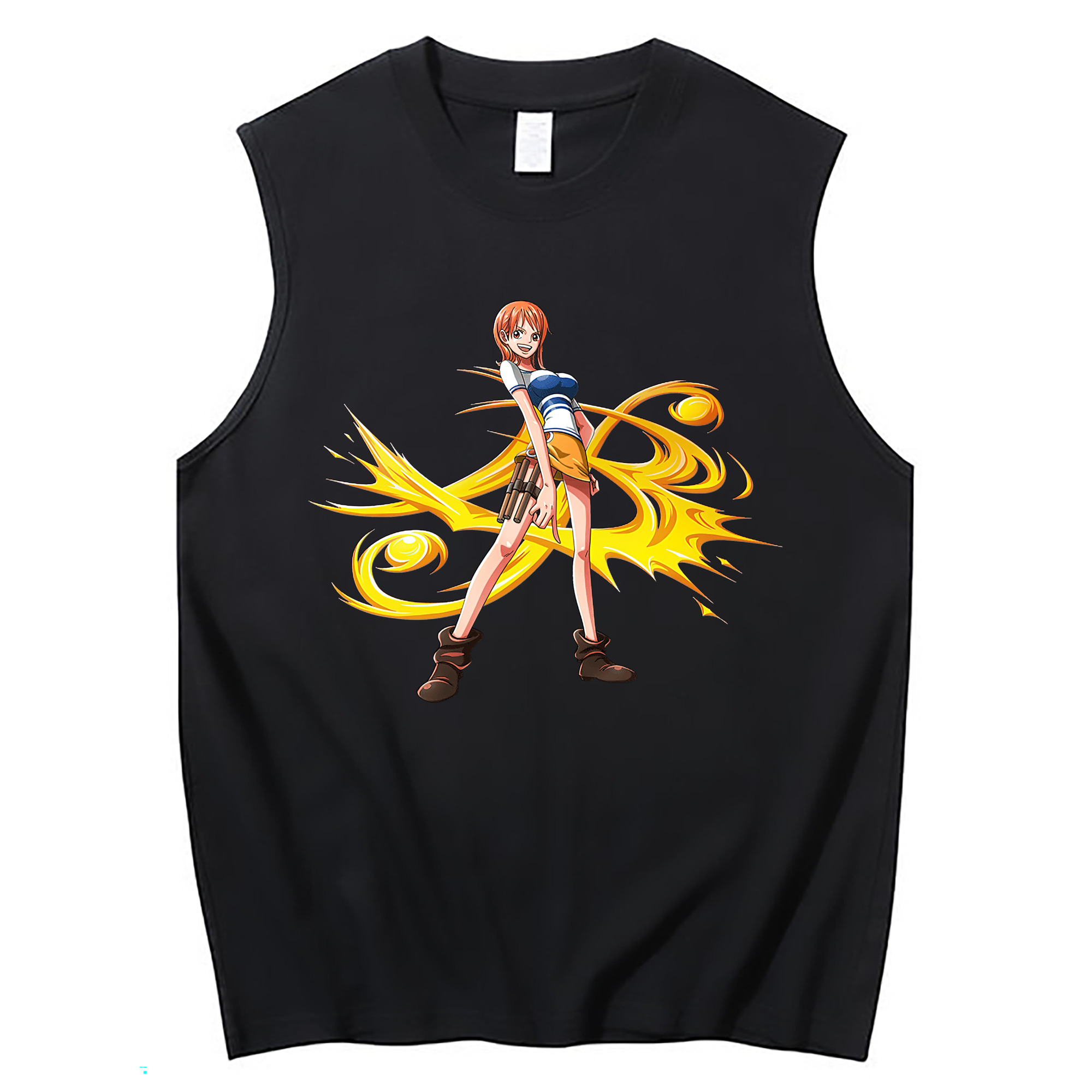 ワンピース ナミ ONE PIECE Nami コットン100％タンクトップ（フロントプリント）