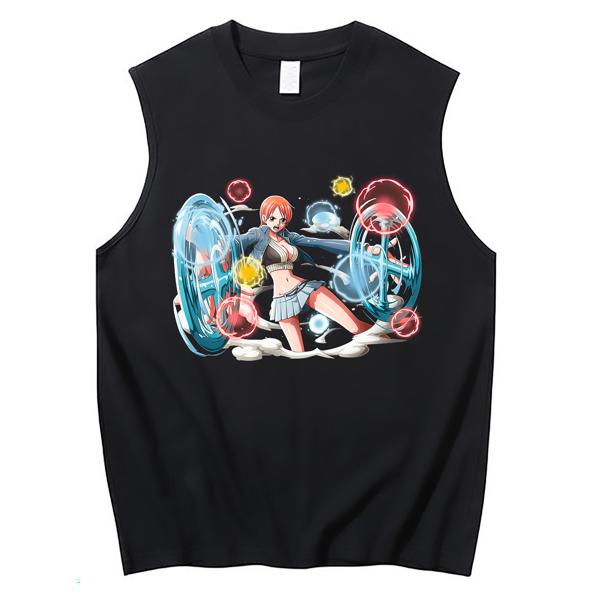ワンピース ナミ ONE PIECE Nami コットン100％タンクトップ（フロントプリント）