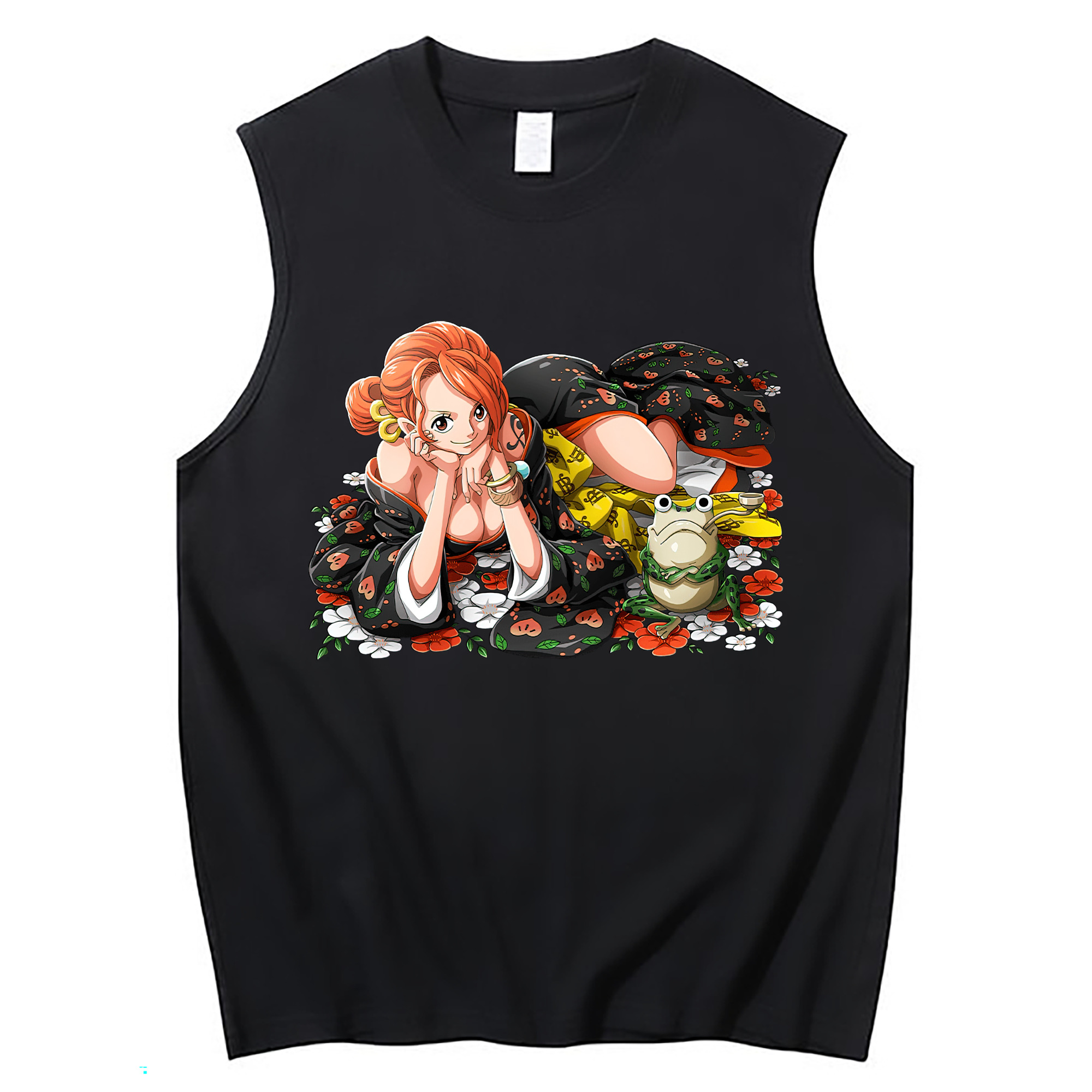 ワンピース ナミ ONE PIECE Nami コットン100％タンクトップ（フロントプリント）