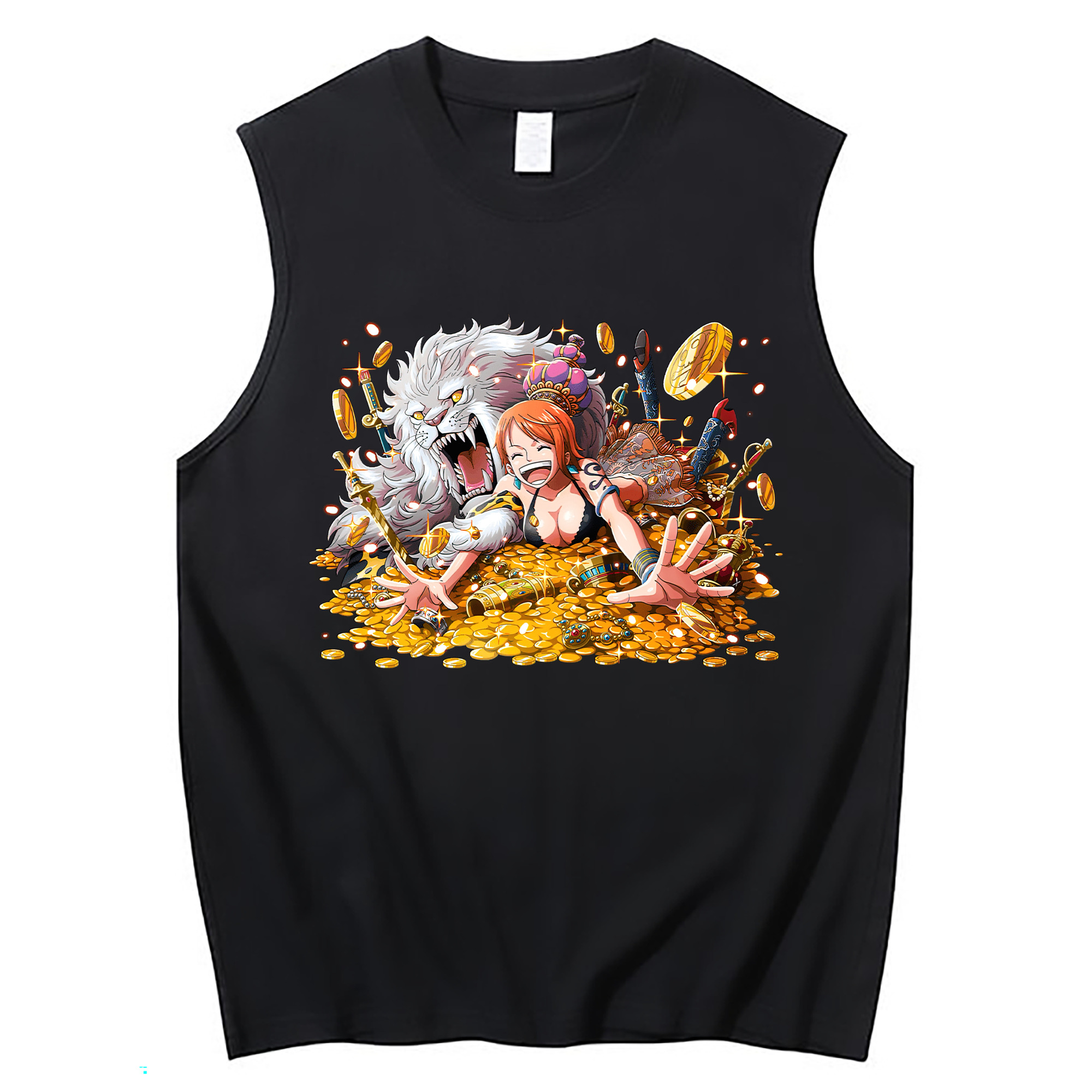 ワンピース ナミ ONE PIECE Nami コットン100％タンクトップ（フロントプリント）