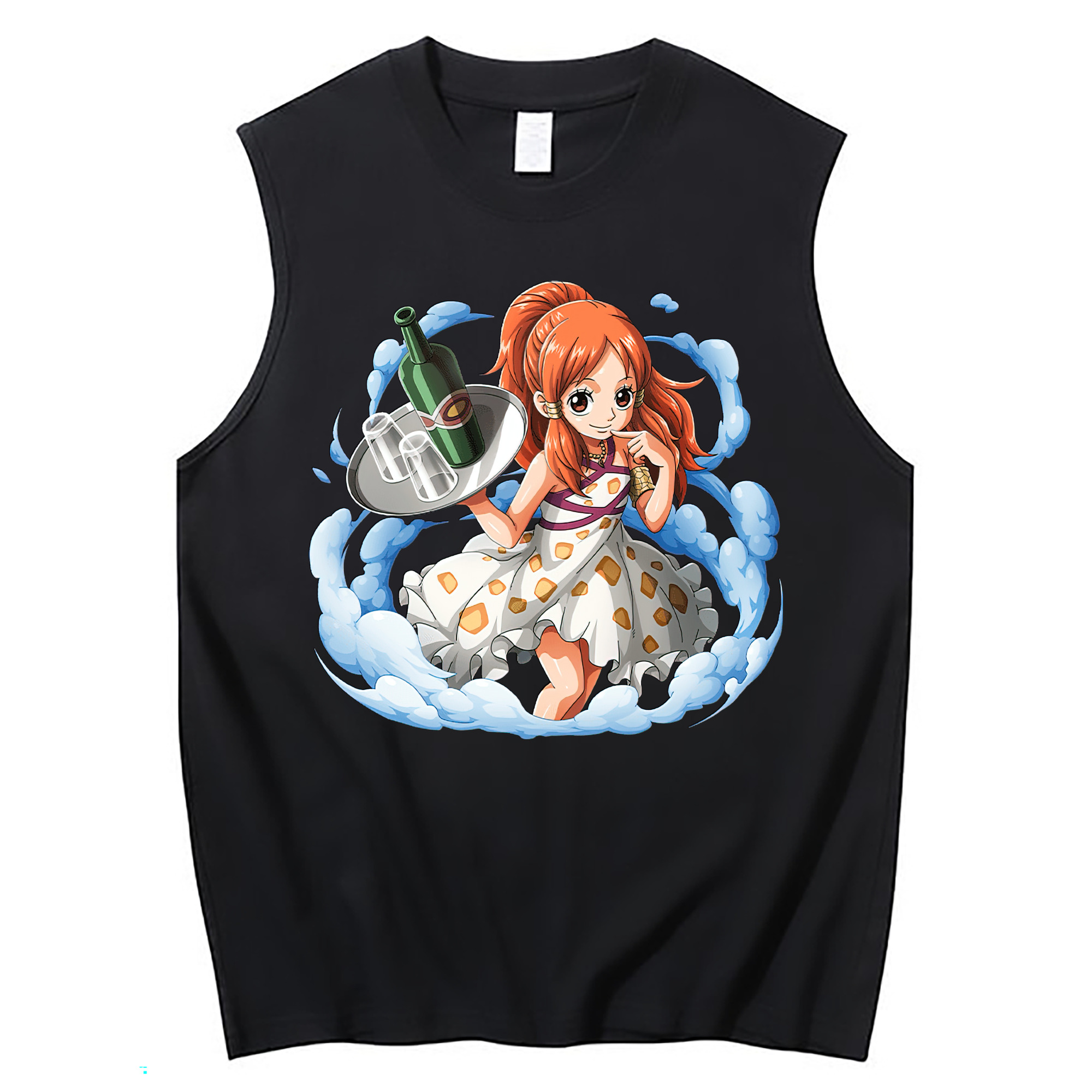 ワンピース ナミ ONE PIECE Nami コットン100％タンクトップ（フロントプリント）