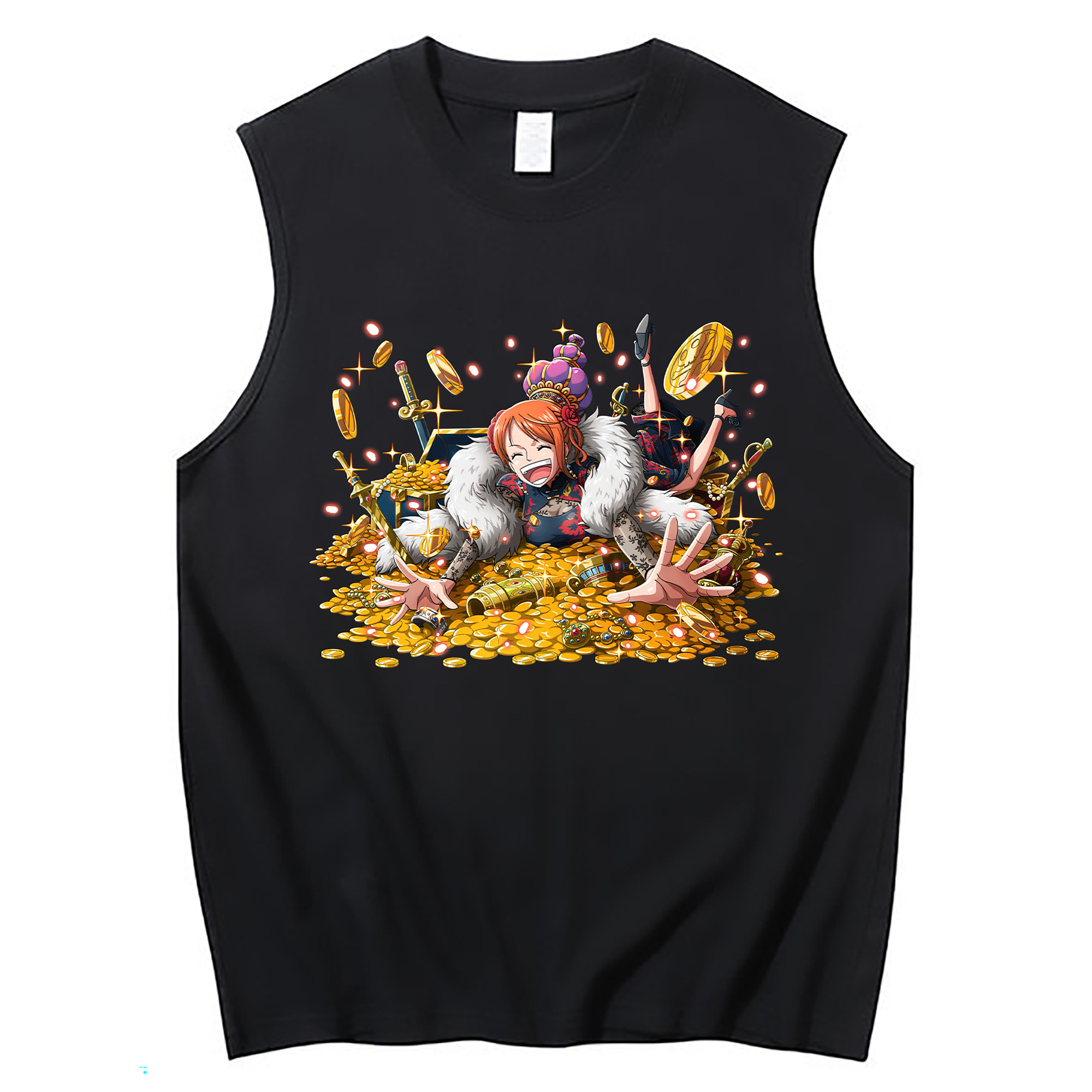 ワンピース ナミ ONE PIECE Nami コットン100％タンクトップ（フロントプリント）