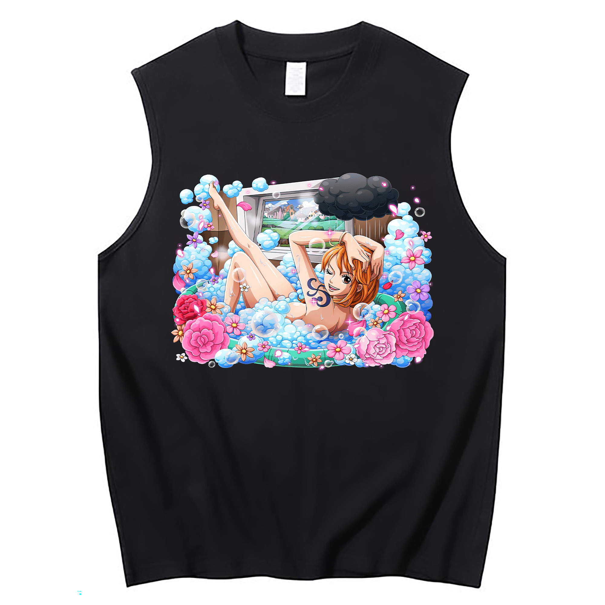 ワンピース ナミ ONE PIECE Nami コットン100％タンクトップ（フロントプリント）