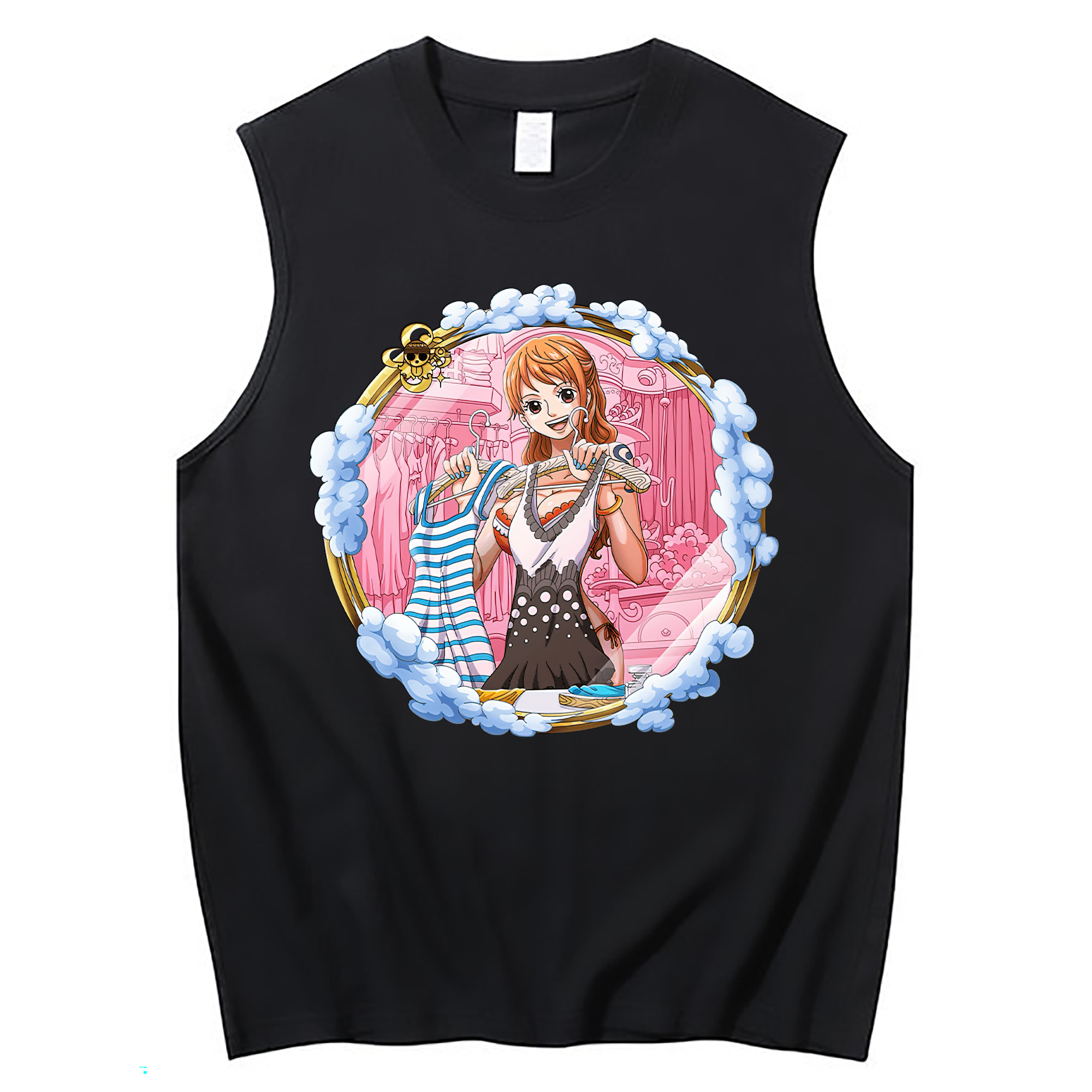 ワンピース ナミ ONE PIECE Nami コットン100％タンクトップ（フロントプリント）