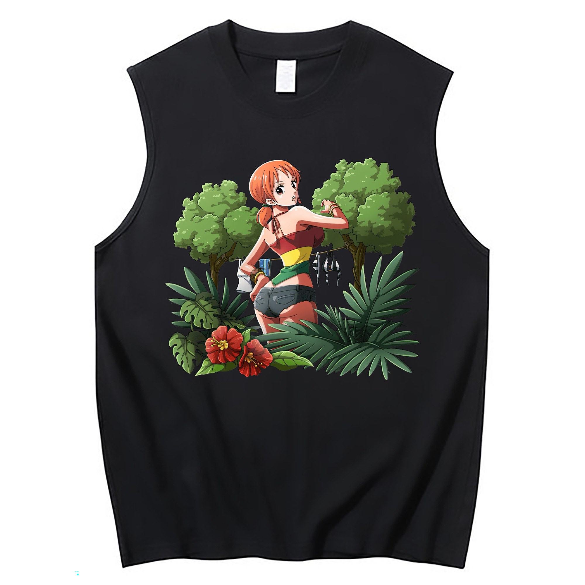 ワンピース ナミ ONE PIECE Nami コットン100％タンクトップ（フロントプリント）