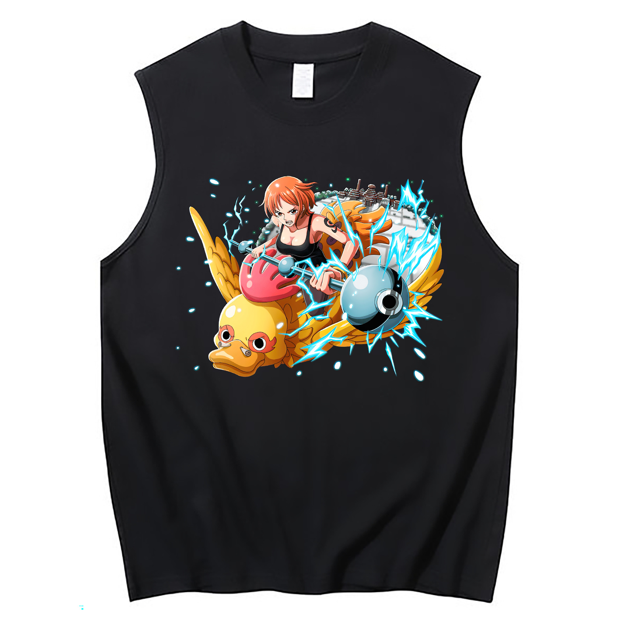 ワンピース ナミ ONE PIECE Nami コットン100％タンクトップ（フロントプリント）