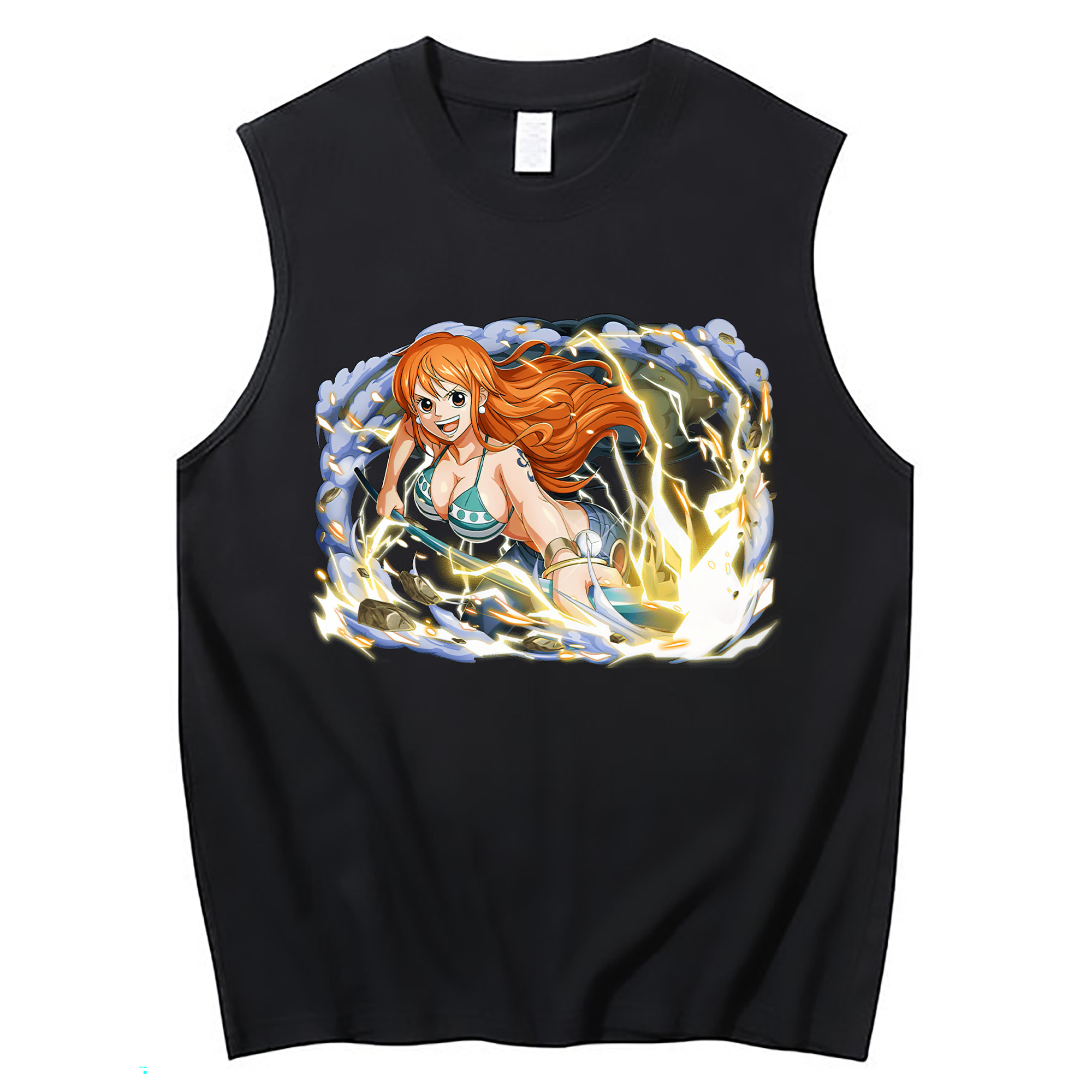 ワンピース ナミ ONE PIECE Nami コットン100％タンクトップ（フロントプリント）