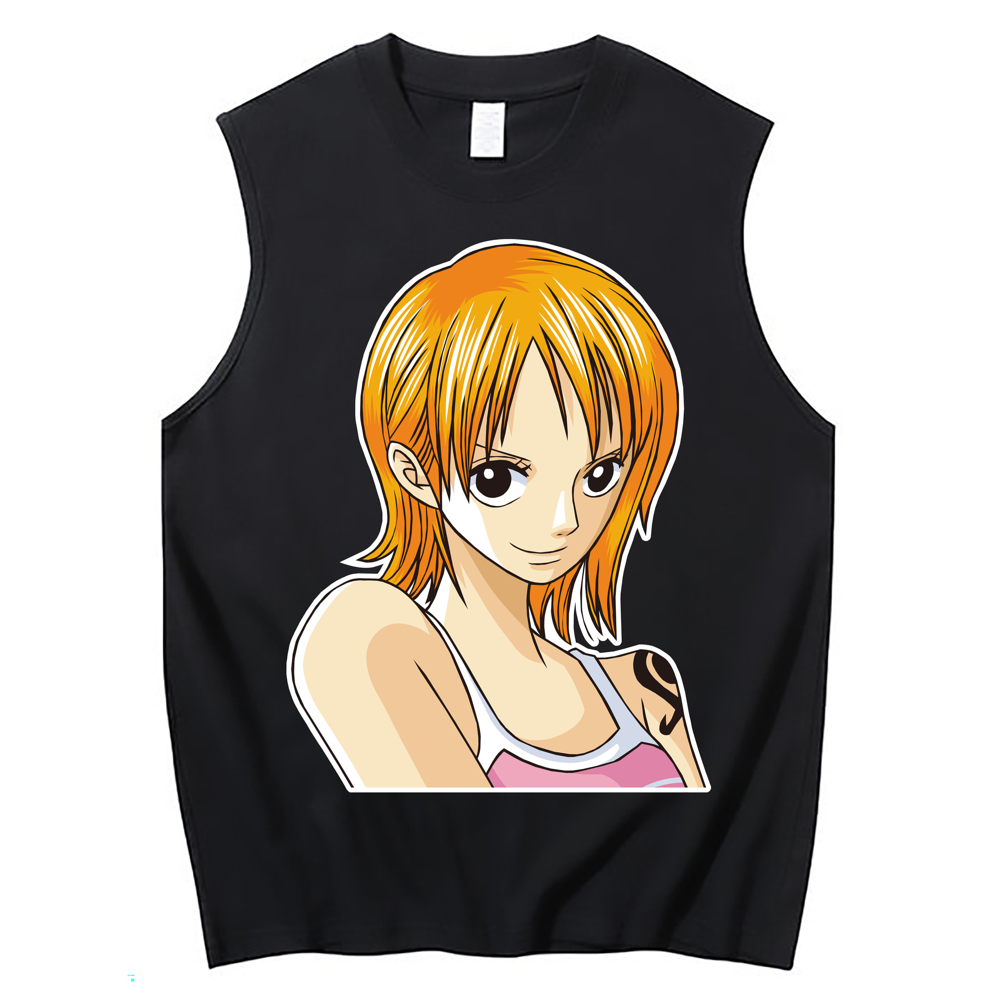 ワンピース ナミ ONE PIECE Nami コットン100％タンクトップ（フロントプリント）