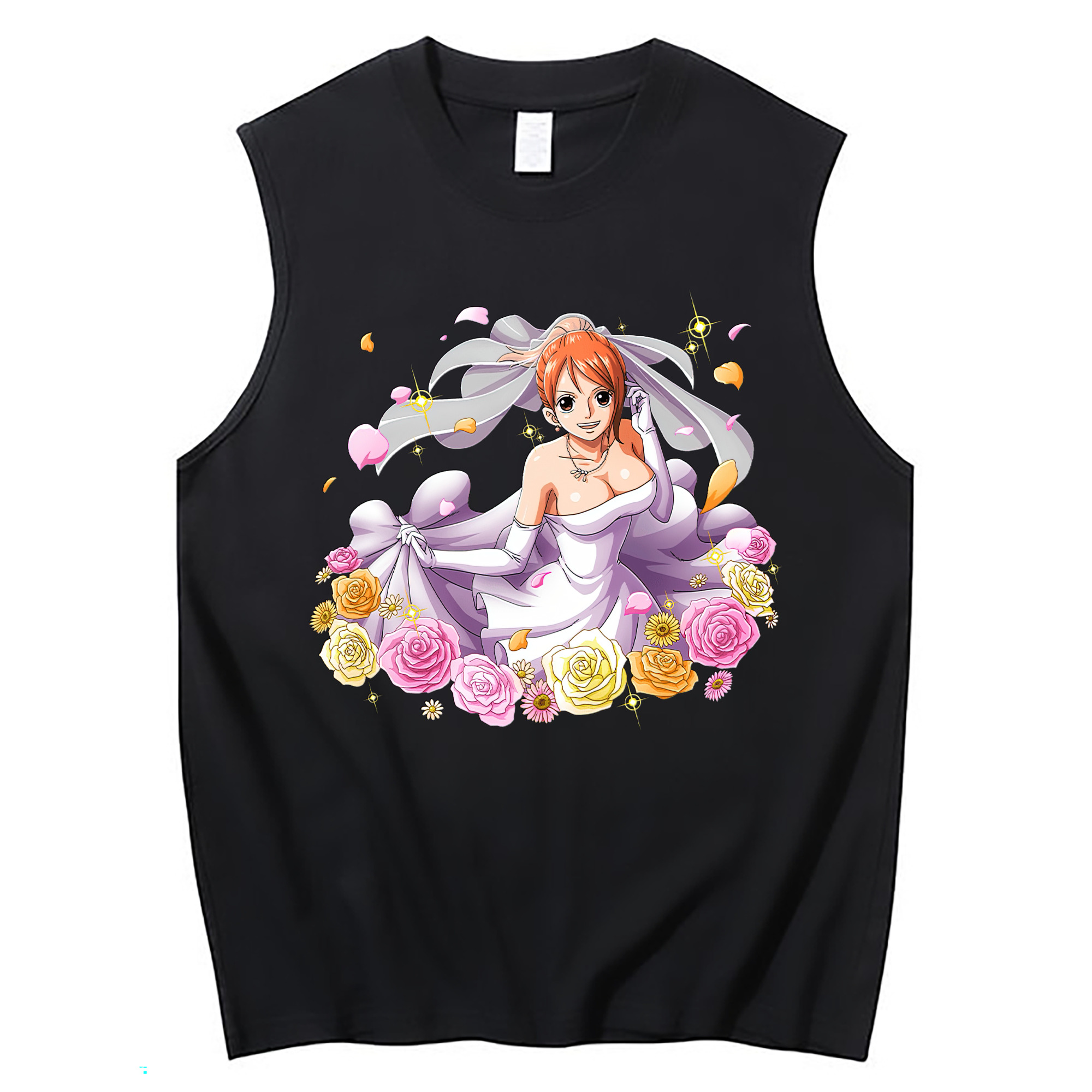 ワンピース ナミ ONE PIECE Nami コットン100％タンクトップ（フロントプリント）