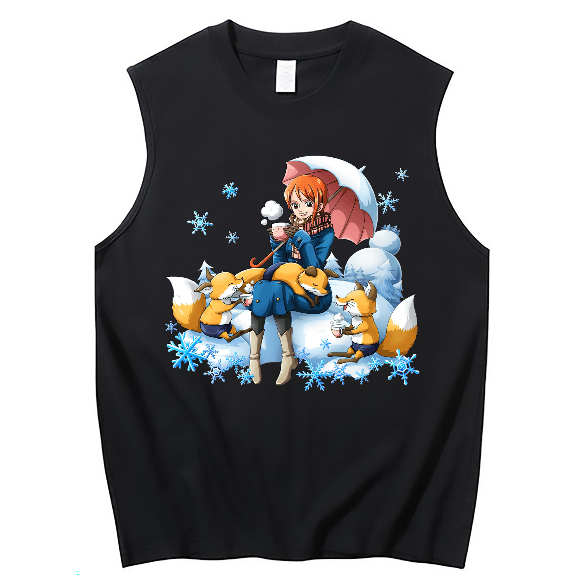 ワンピース ナミ ONE PIECE Nami コットン100％タンクトップ（フロントプリント）