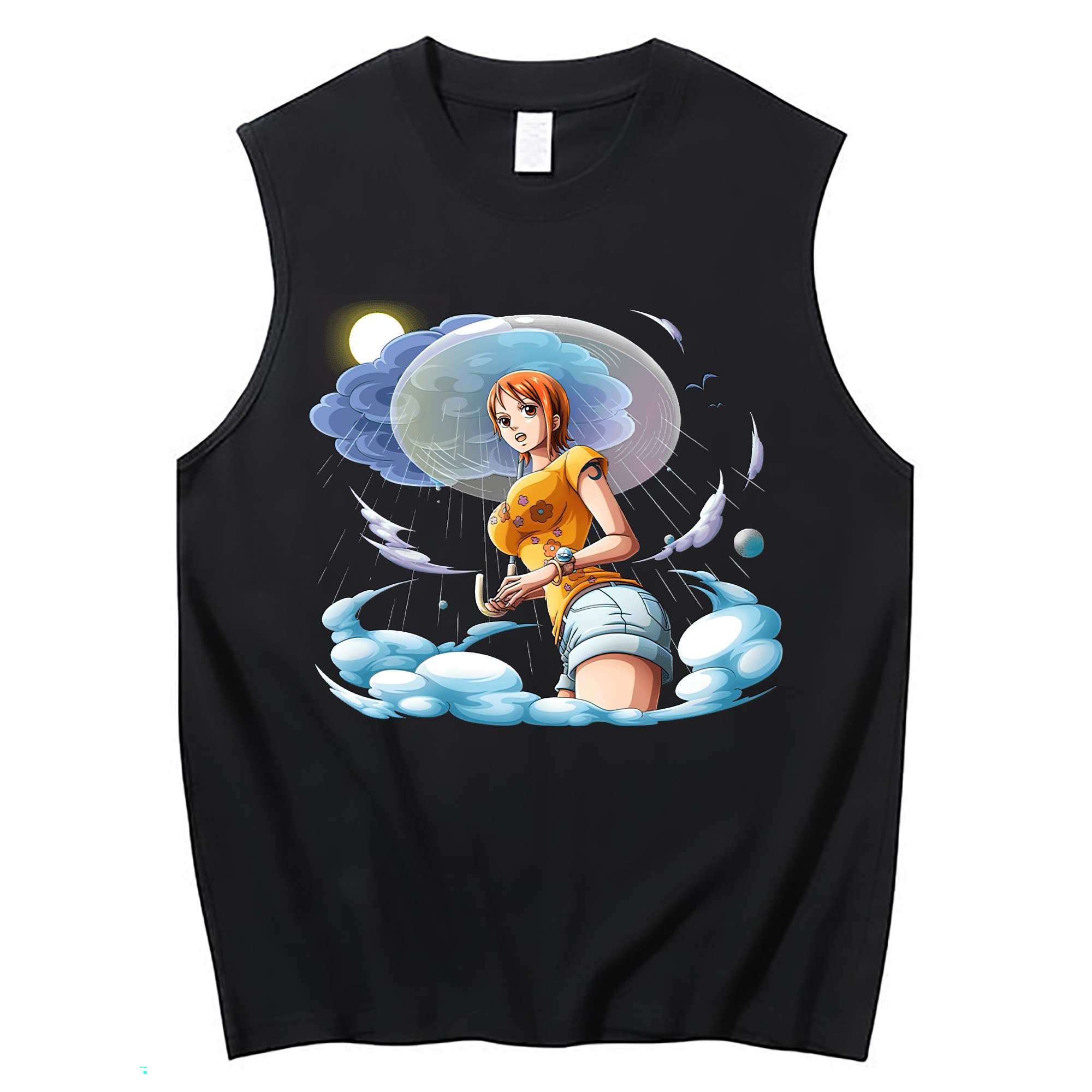 ワンピース ナミ ONE PIECE Nami コットン100％タンクトップ（フロントプリント）