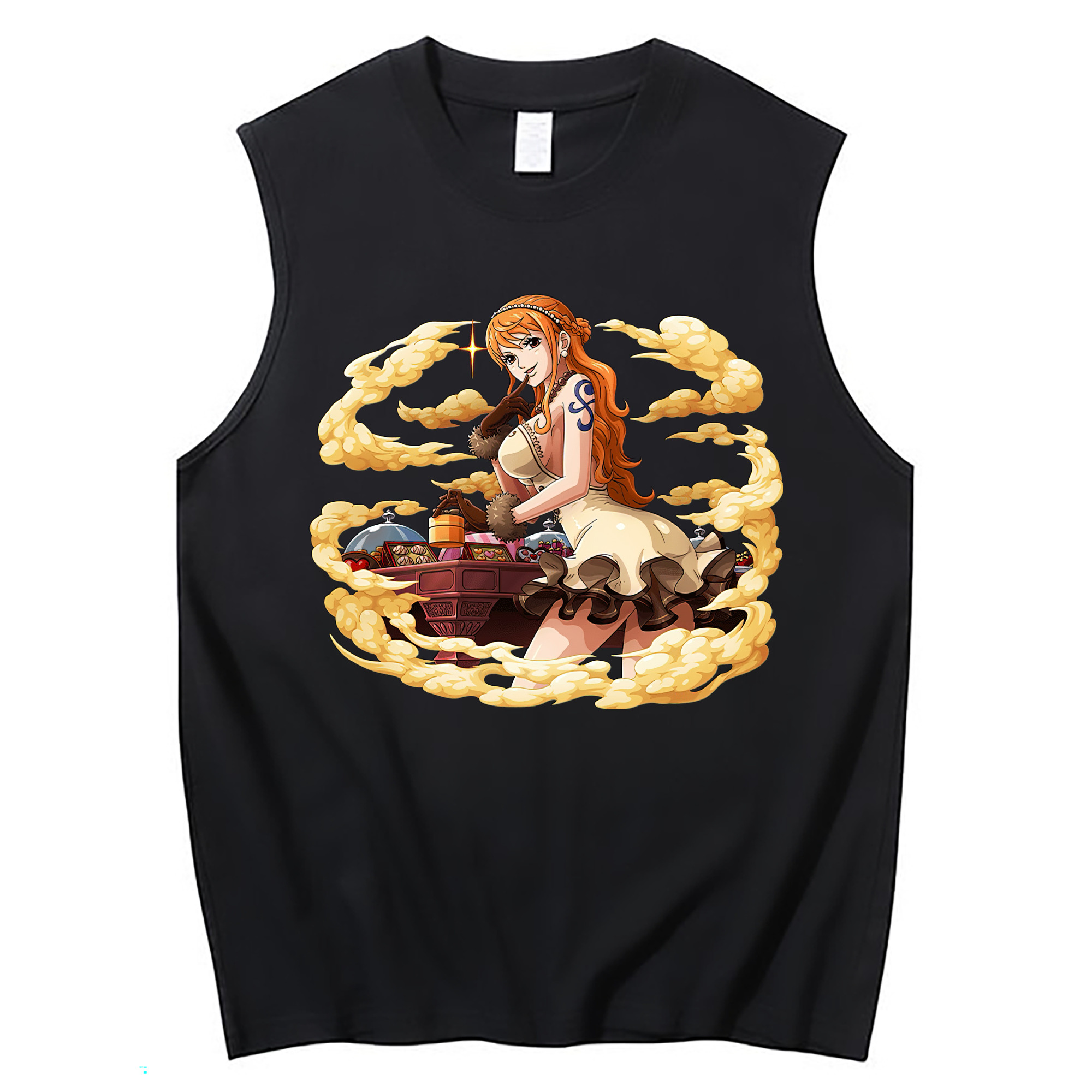 ワンピース ナミ ONE PIECE Nami コットン100％タンクトップ（フロントプリント）