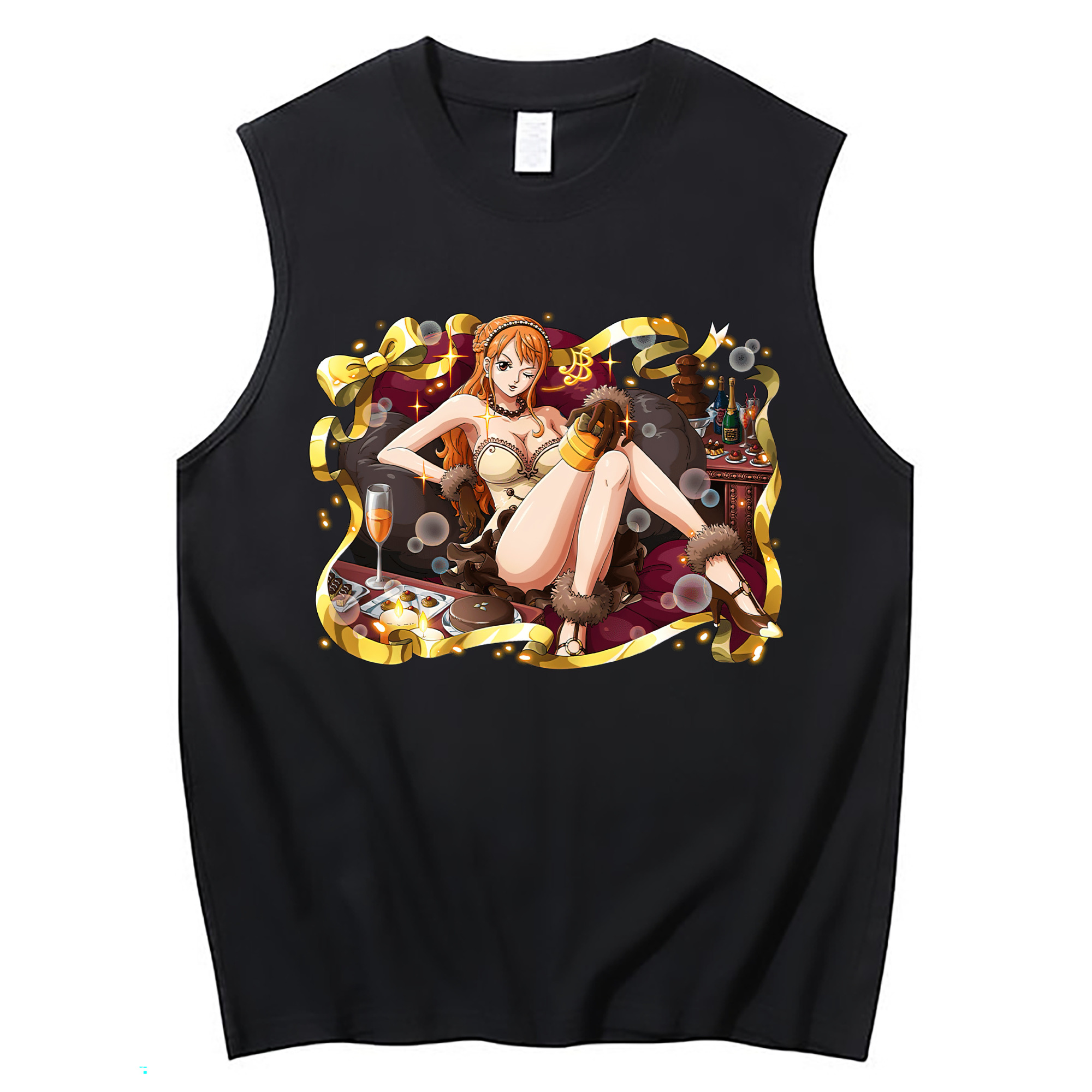 ワンピース ナミ ONE PIECE Nami コットン100％タンクトップ（フロントプリント）