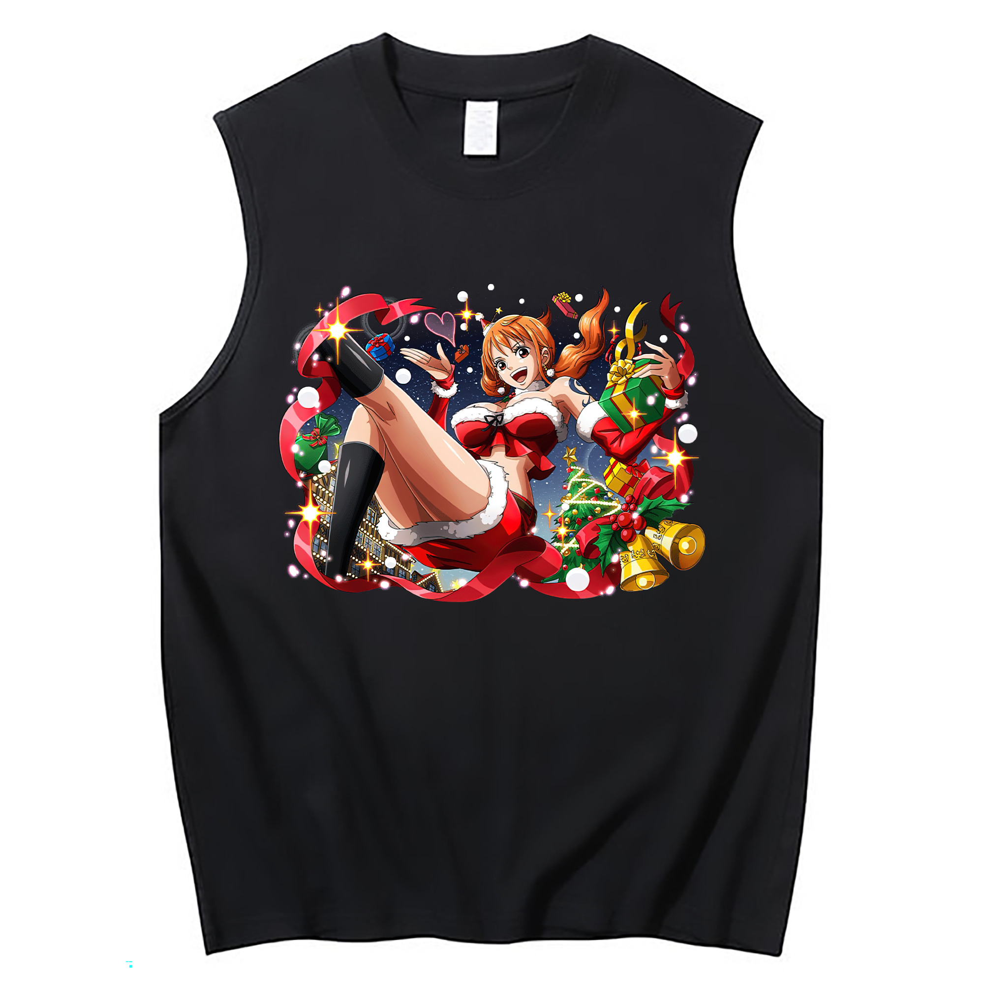 ワンピース ナミ ONE PIECE Nami コットン100％タンクトップ（フロントプリント）
