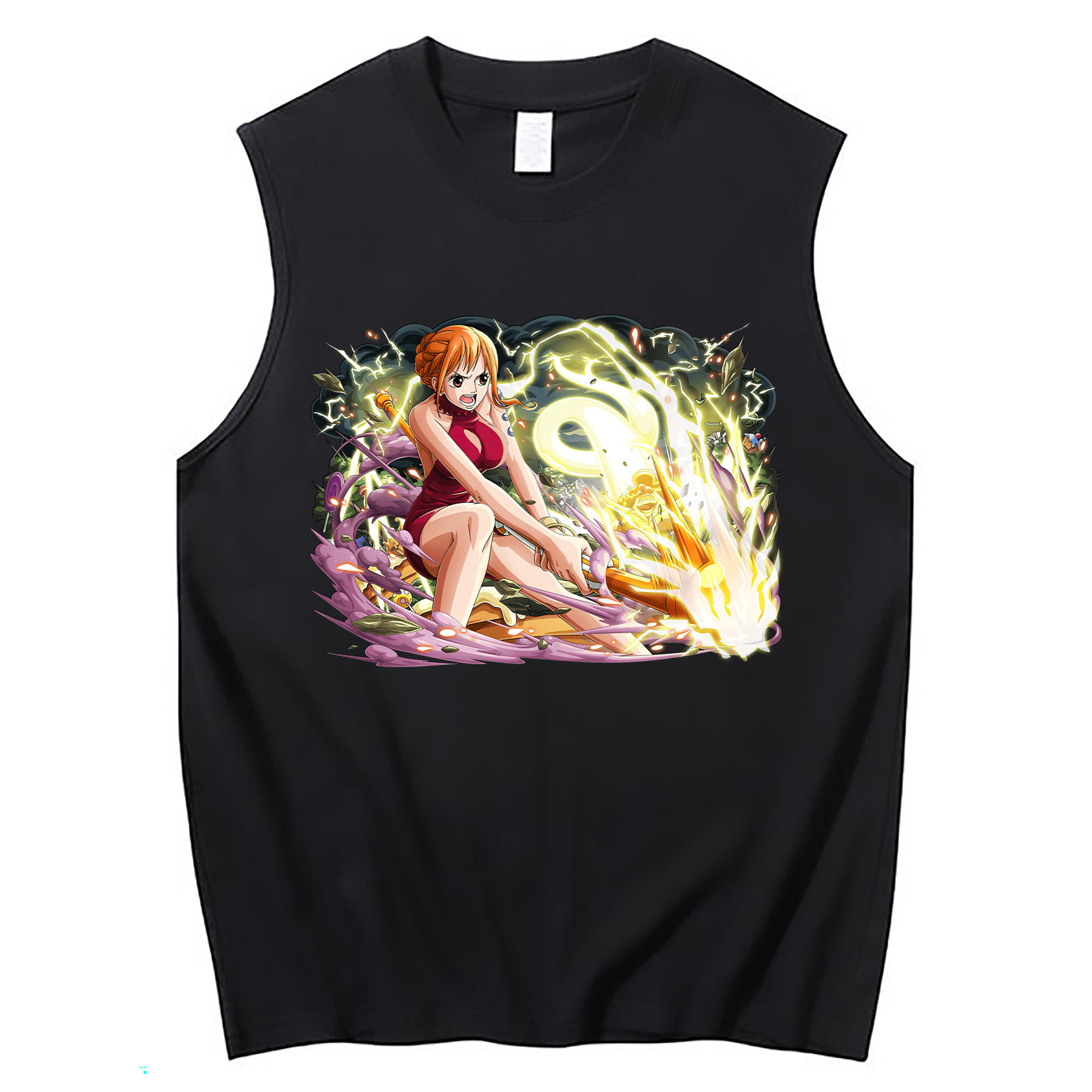 ワンピース ナミ ONE PIECE Nami コットン100％タンクトップ（フロントプリント）
