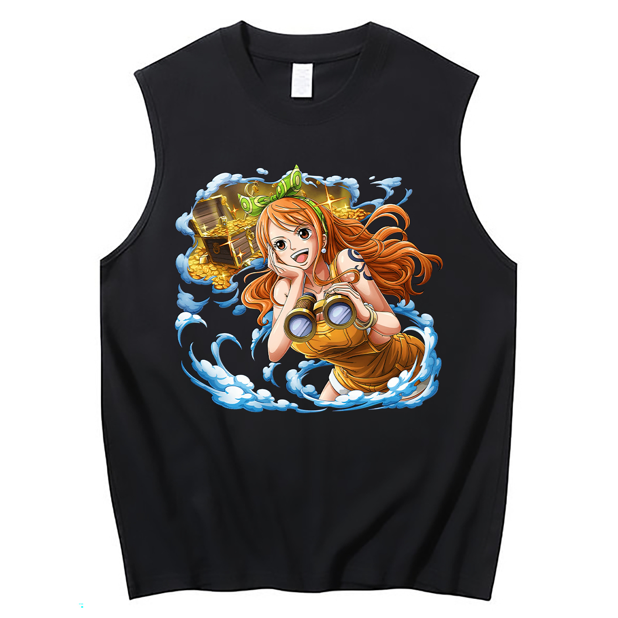 ワンピース ナミ ONE PIECE Nami コットン100％タンクトップ（フロントプリント）