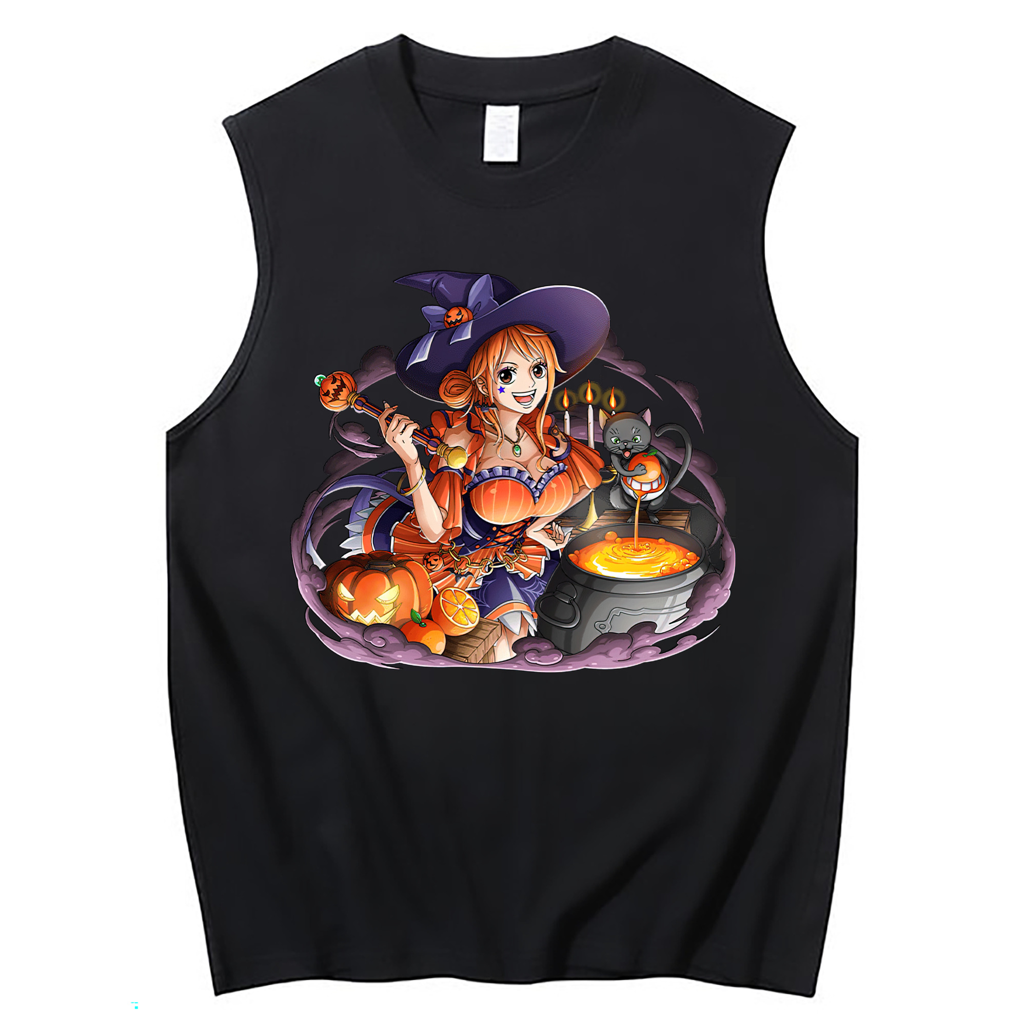 ワンピース ナミ ONE PIECE Nami コットン100％タンクトップ（フロントプリント）