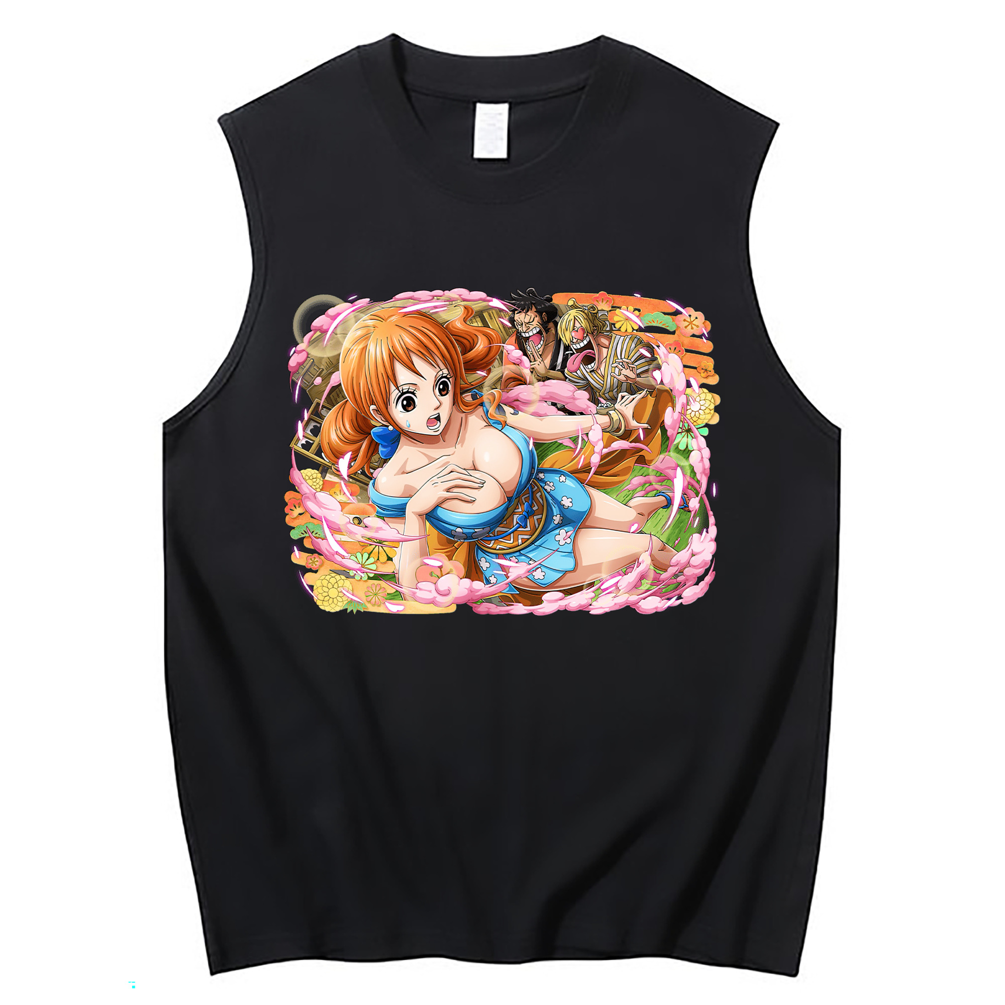ワンピース ナミ ONE PIECE Nami コットン100％タンクトップ（フロントプリント）