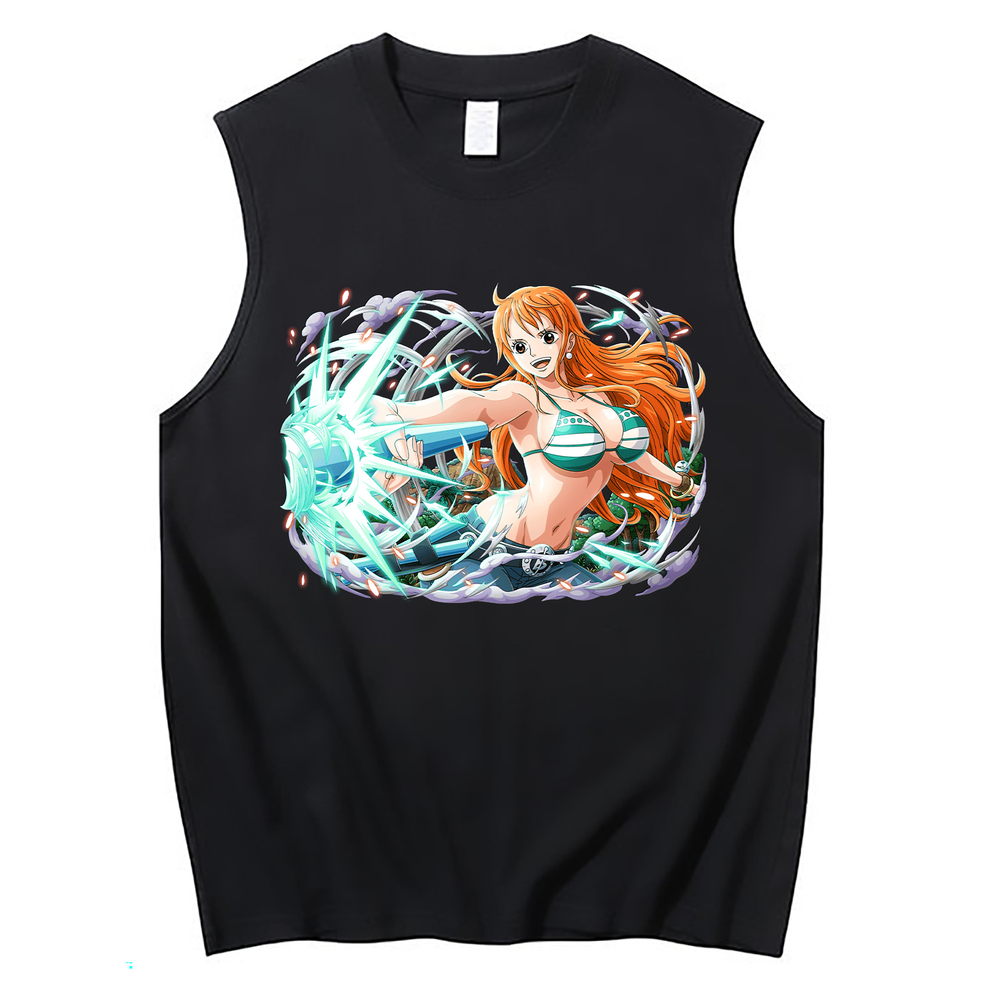 ワンピース ナミ ONE PIECE Nami コットン100％タンクトップ（フロントプリント）
