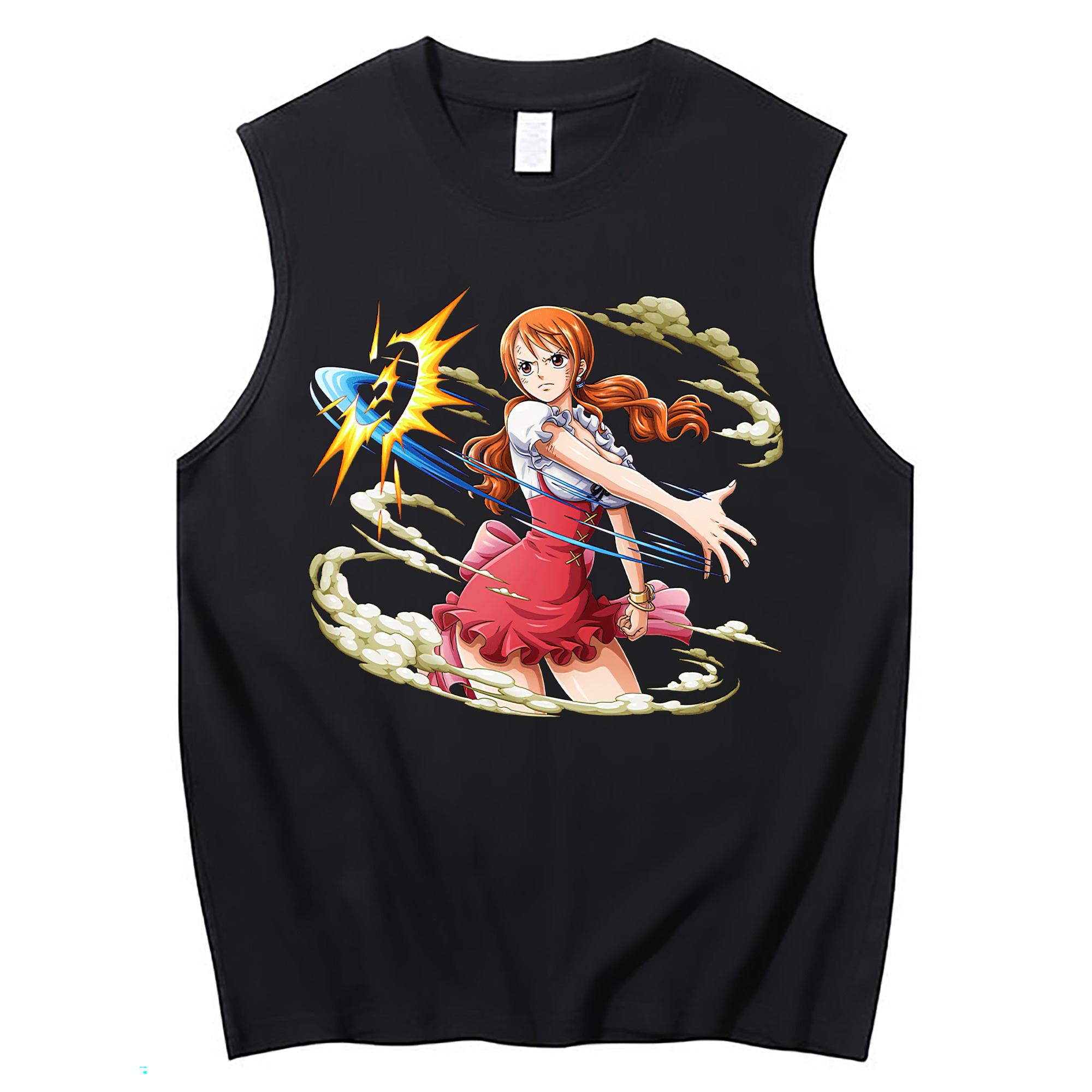ワンピース ナミ ONE PIECE Nami コットン100％タンクトップ（フロントプリント）