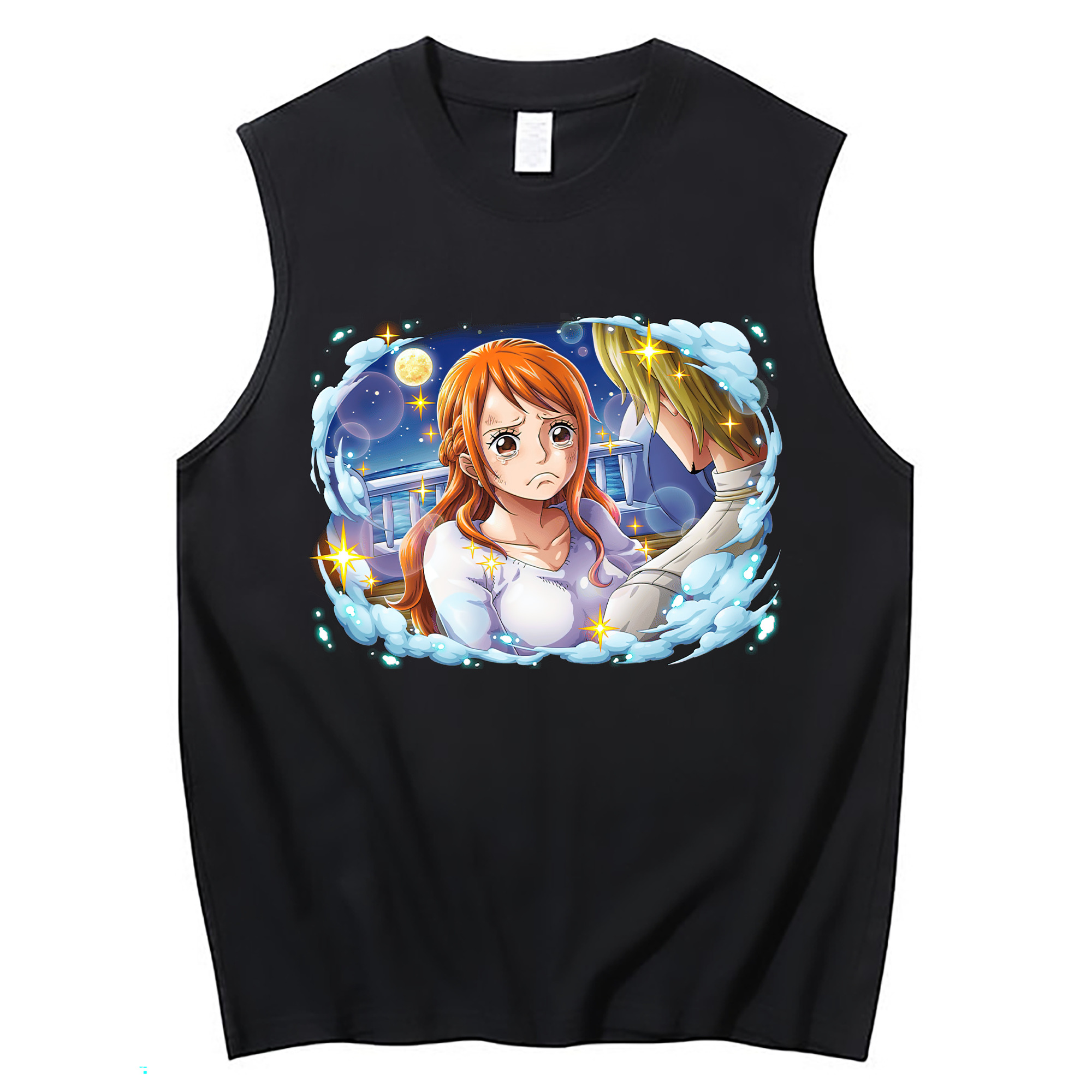 ワンピース ナミ ONE PIECE Nami コットン100％タンクトップ（フロントプリント）