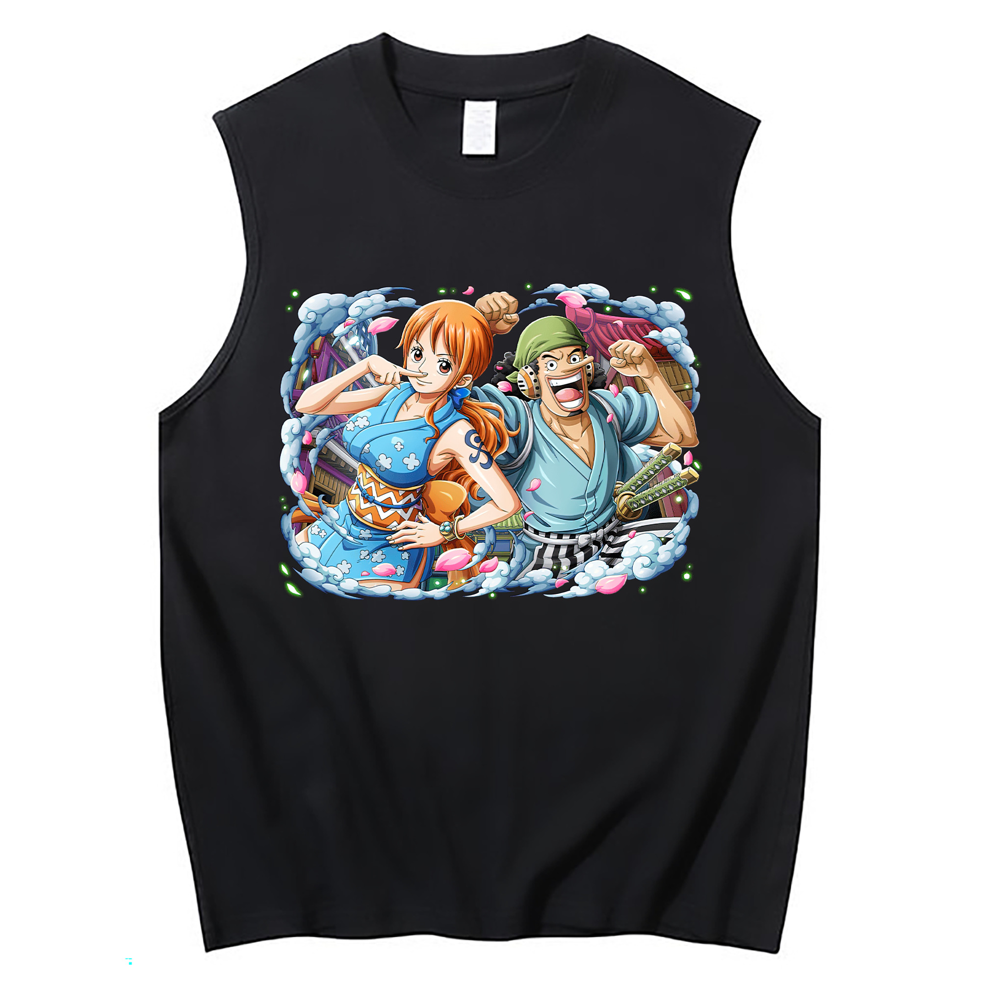 ワンピース ナミ ONE PIECE Nami コットン100％タンクトップ（フロントプリント）