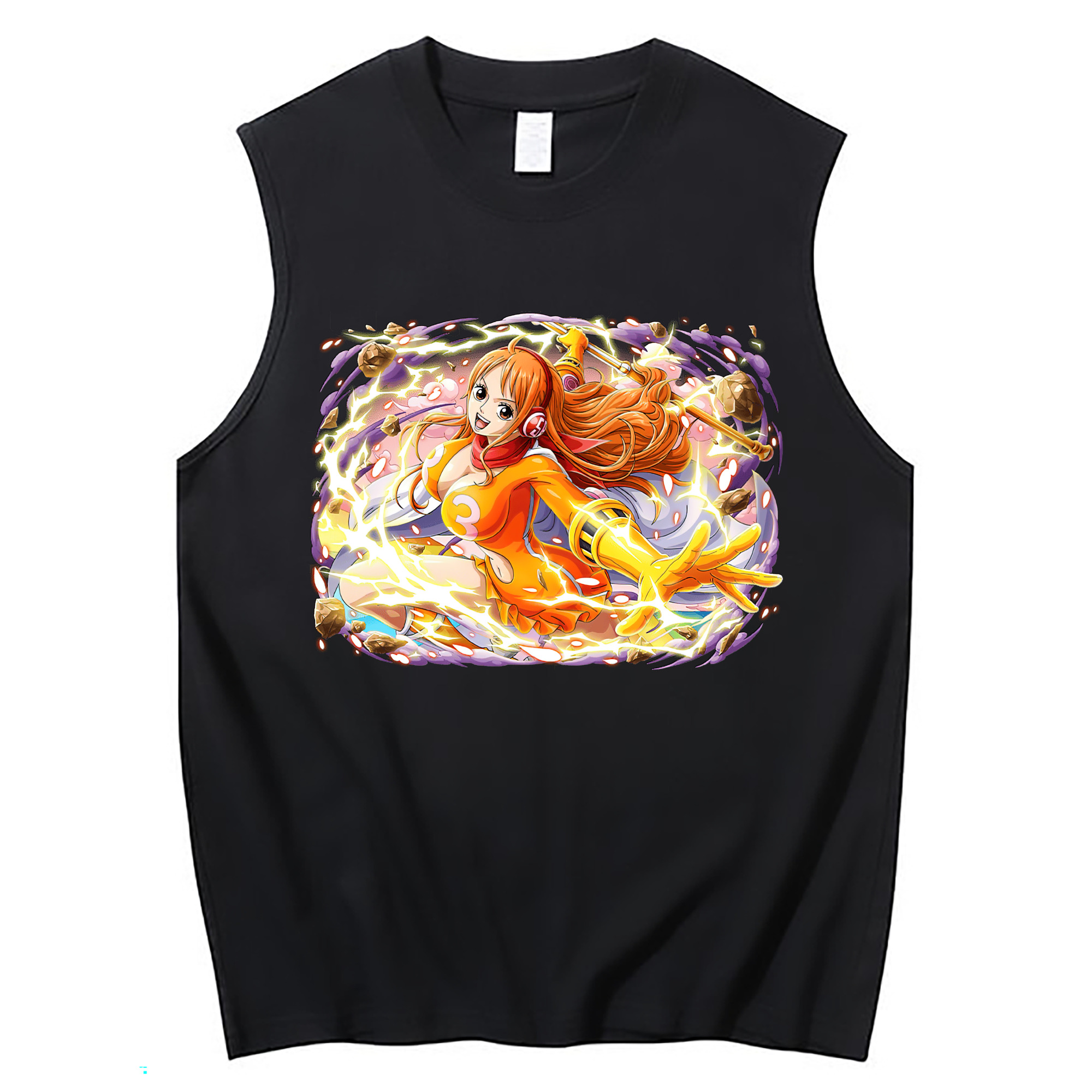 ワンピース ナミ ONE PIECE Nami コットン100％タンクトップ（フロントプリント）