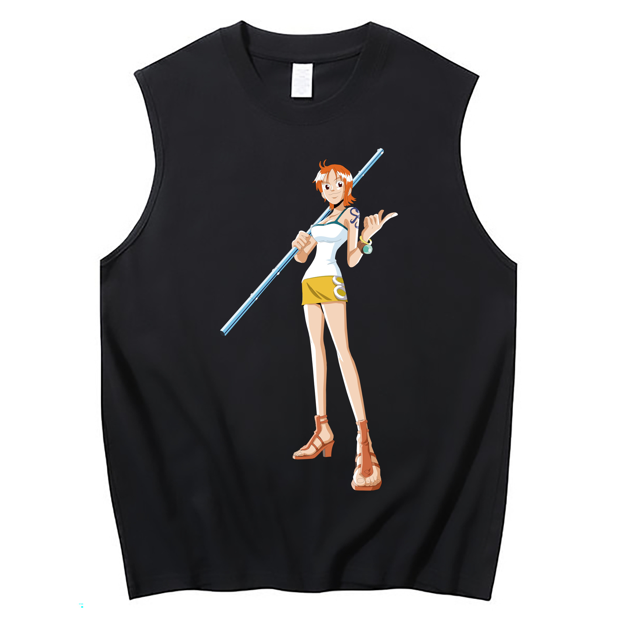 ワンピース ナミ ONE PIECE Nami コットン100％タンクトップ（フロントプリント）