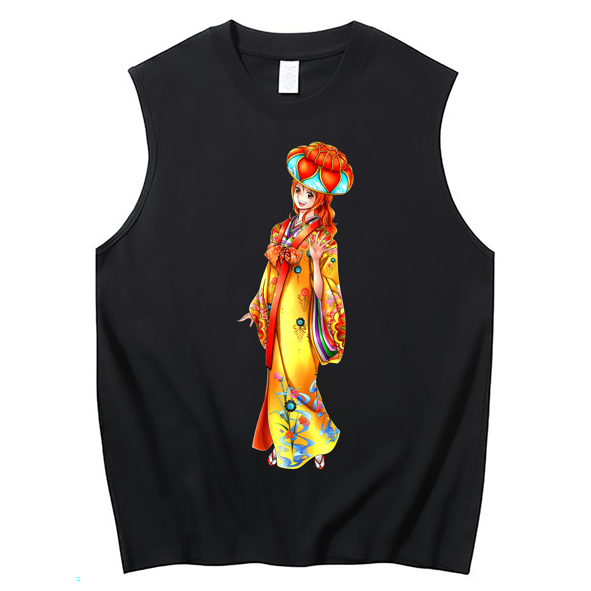 ワンピース ナミ ONE PIECE Nami コットン100％タンクトップ（フロントプリント）