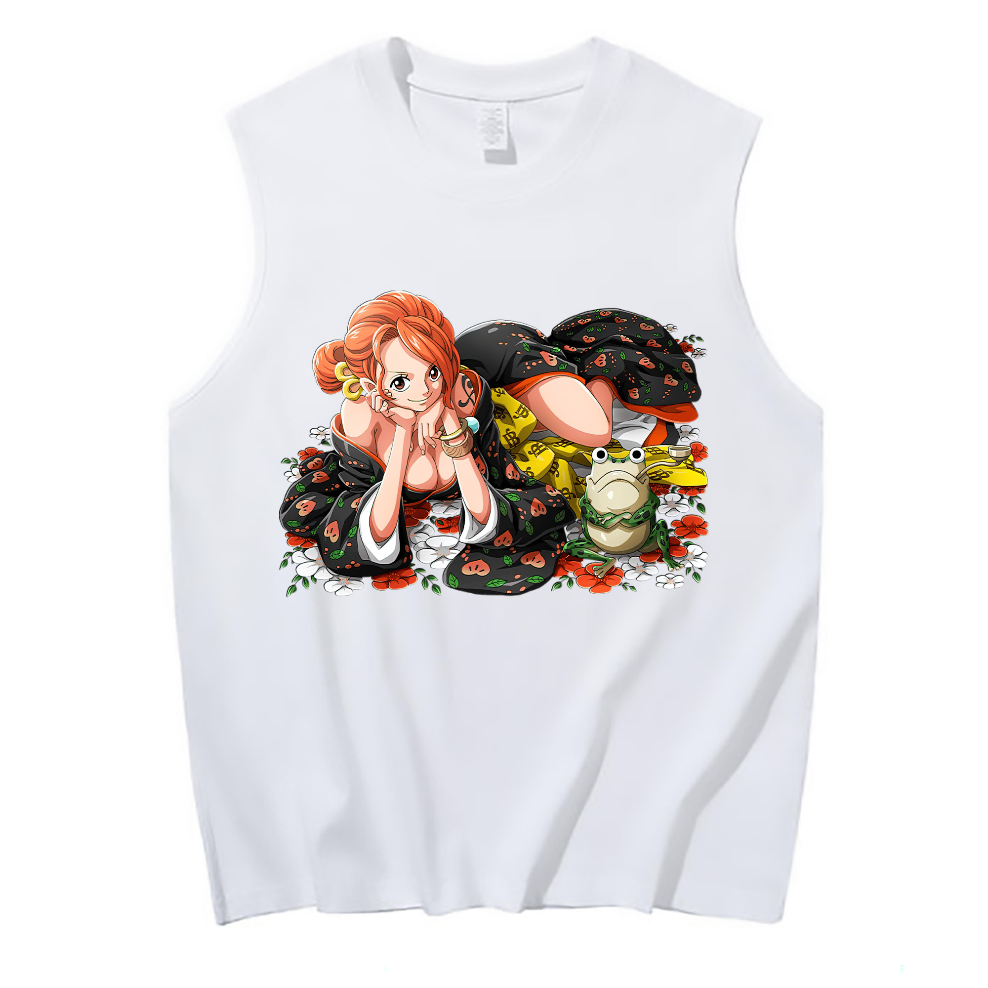 ワンピース ナミ ONE PIECE Nami コットン100％タンクトップ（フロントプリント）