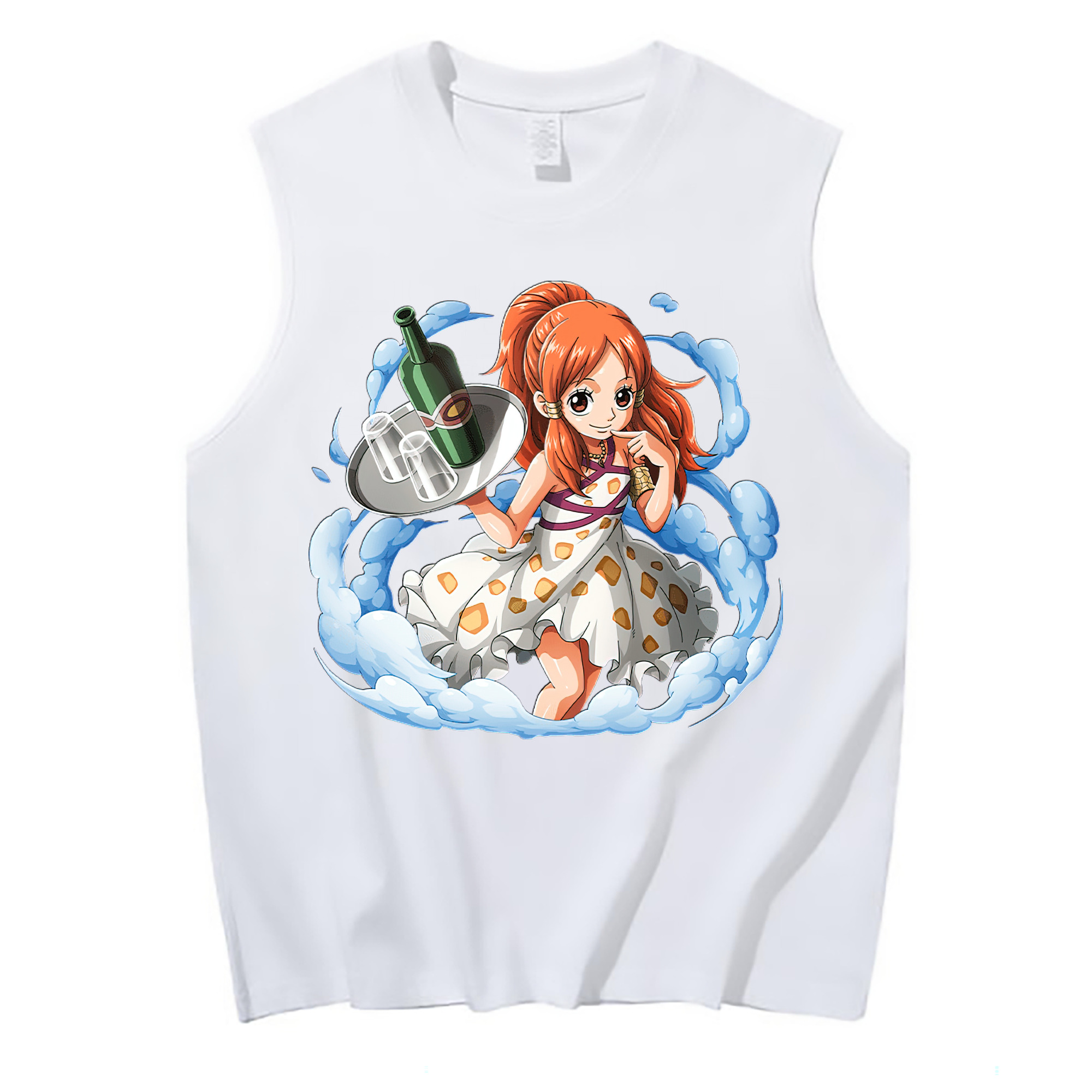 ワンピース ナミ ONE PIECE Nami コットン100％タンクトップ（フロントプリント）