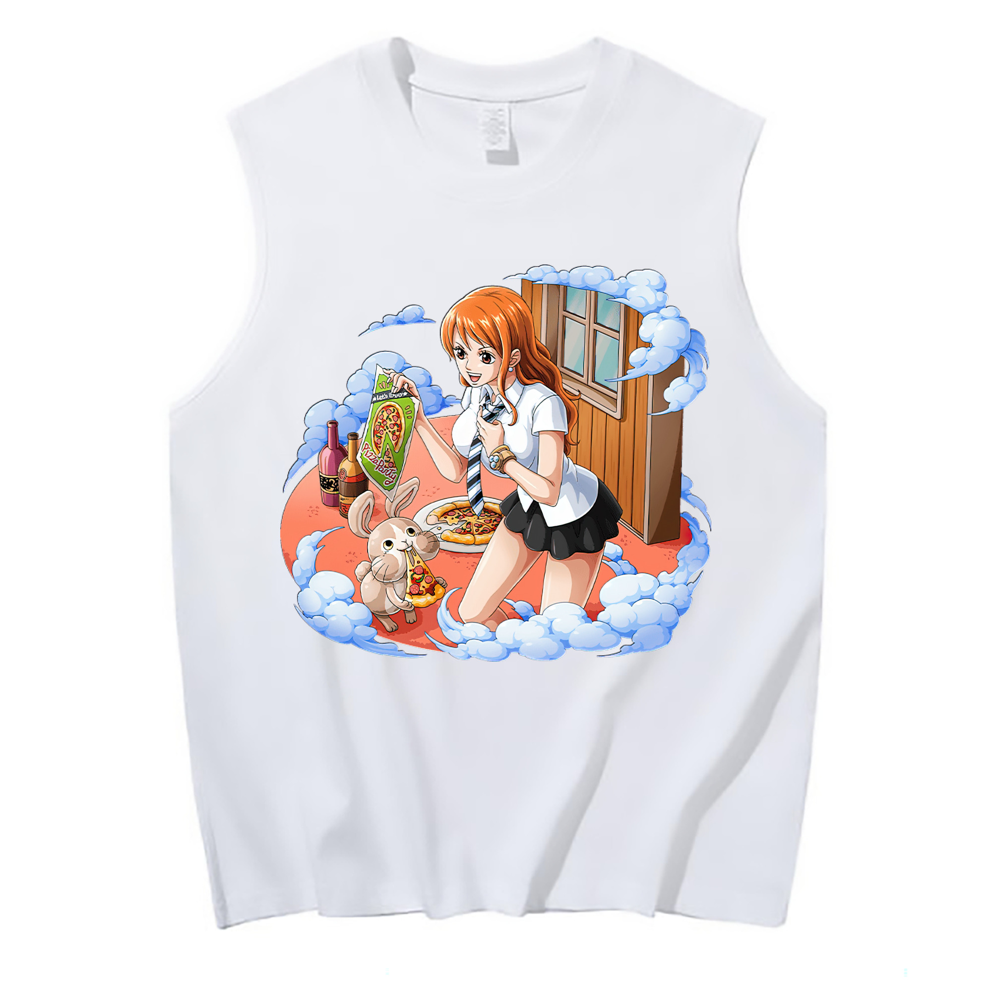 ワンピース ナミ ONE PIECE Nami コットン100％タンクトップ（フロントプリント）