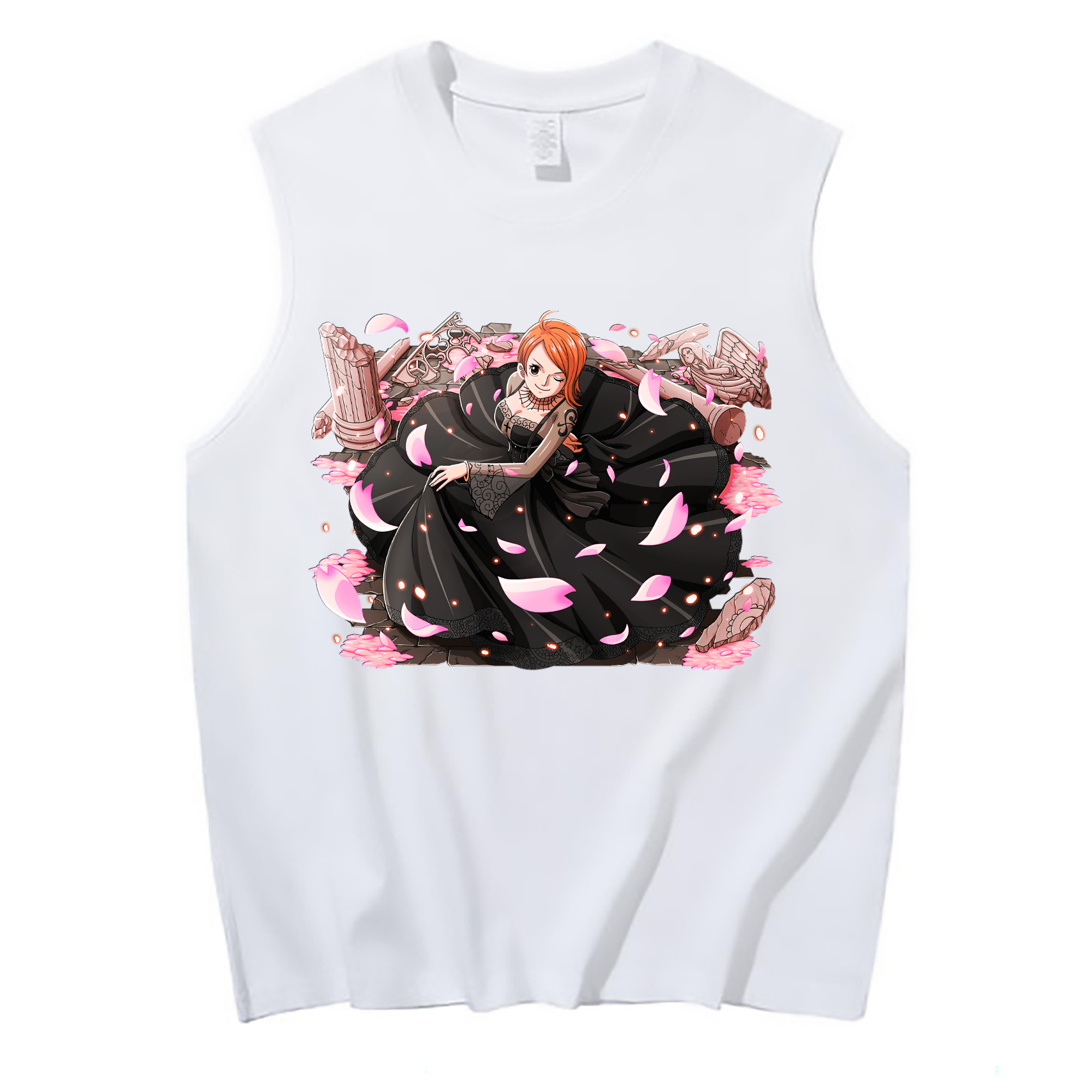 ワンピース ナミ ONE PIECE Nami コットン100％タンクトップ（フロントプリント）