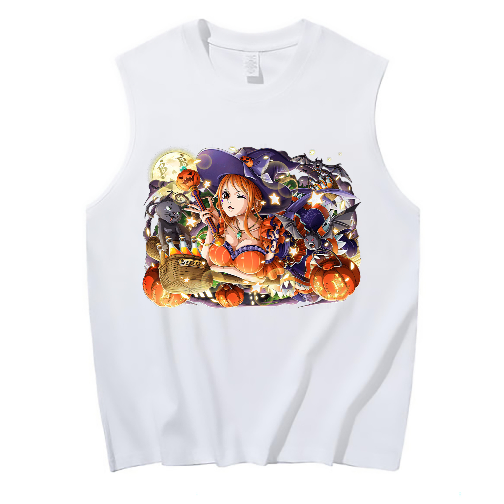ワンピース ナミ ONE PIECE Nami コットン100％タンクトップ（フロントプリント）