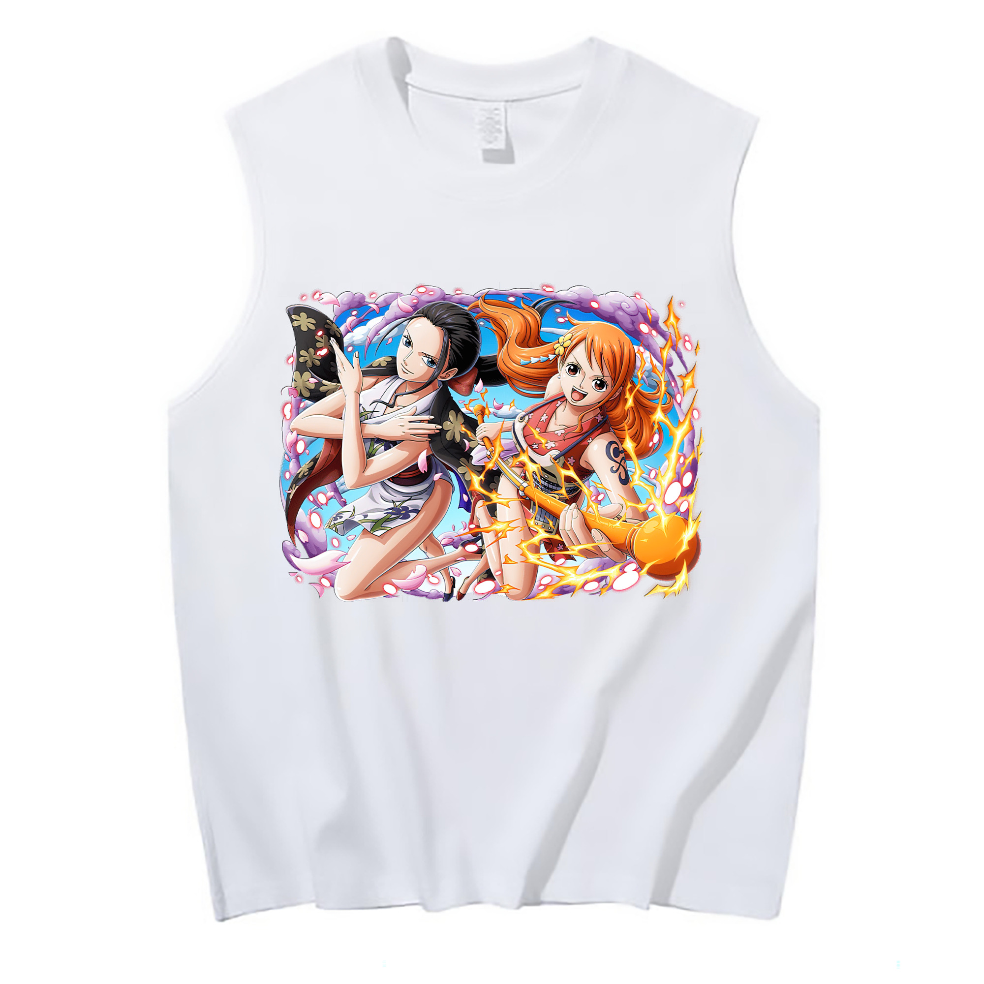 ワンピース ナミ ONE PIECE Nami コットン100％タンクトップ（フロントプリント）