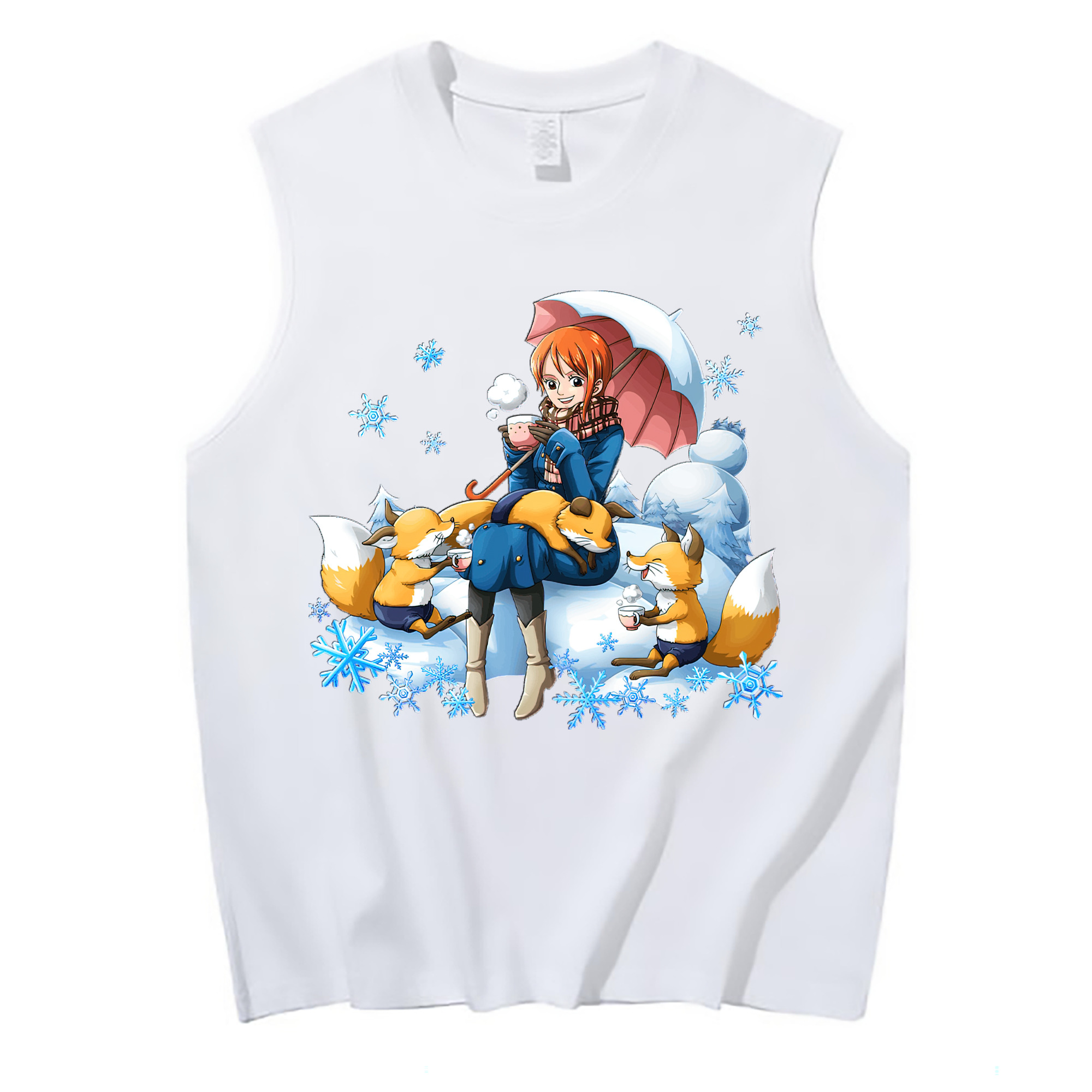 ワンピース ナミ ONE PIECE Nami コットン100％タンクトップ（フロントプリント）