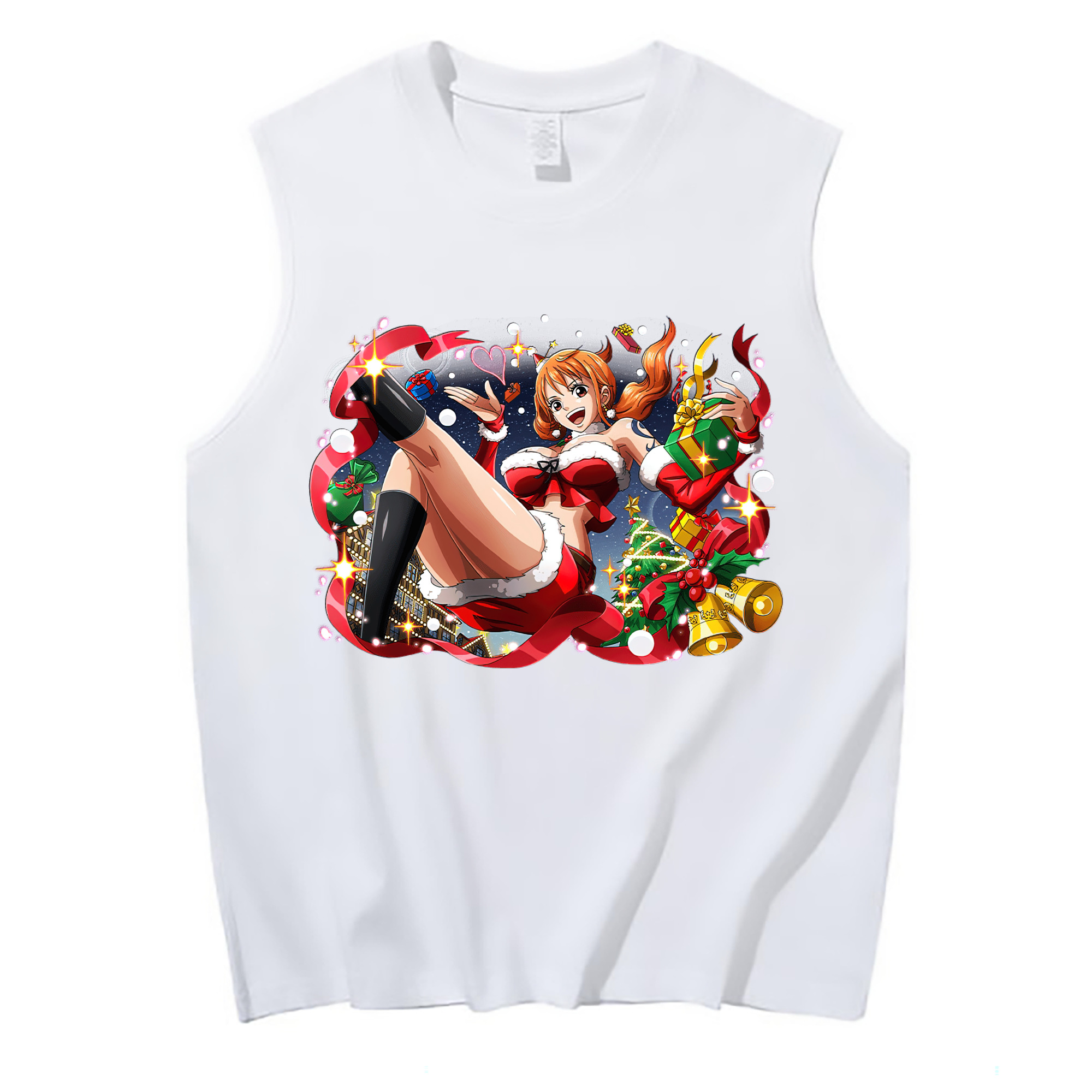 ワンピース ナミ ONE PIECE Nami コットン100％タンクトップ（フロントプリント）