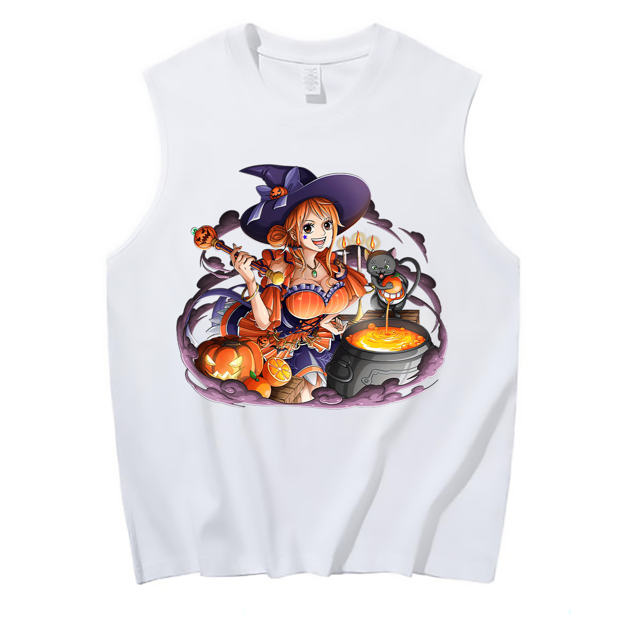 ワンピース ナミ ONE PIECE Nami コットン100％タンクトップ（フロントプリント）