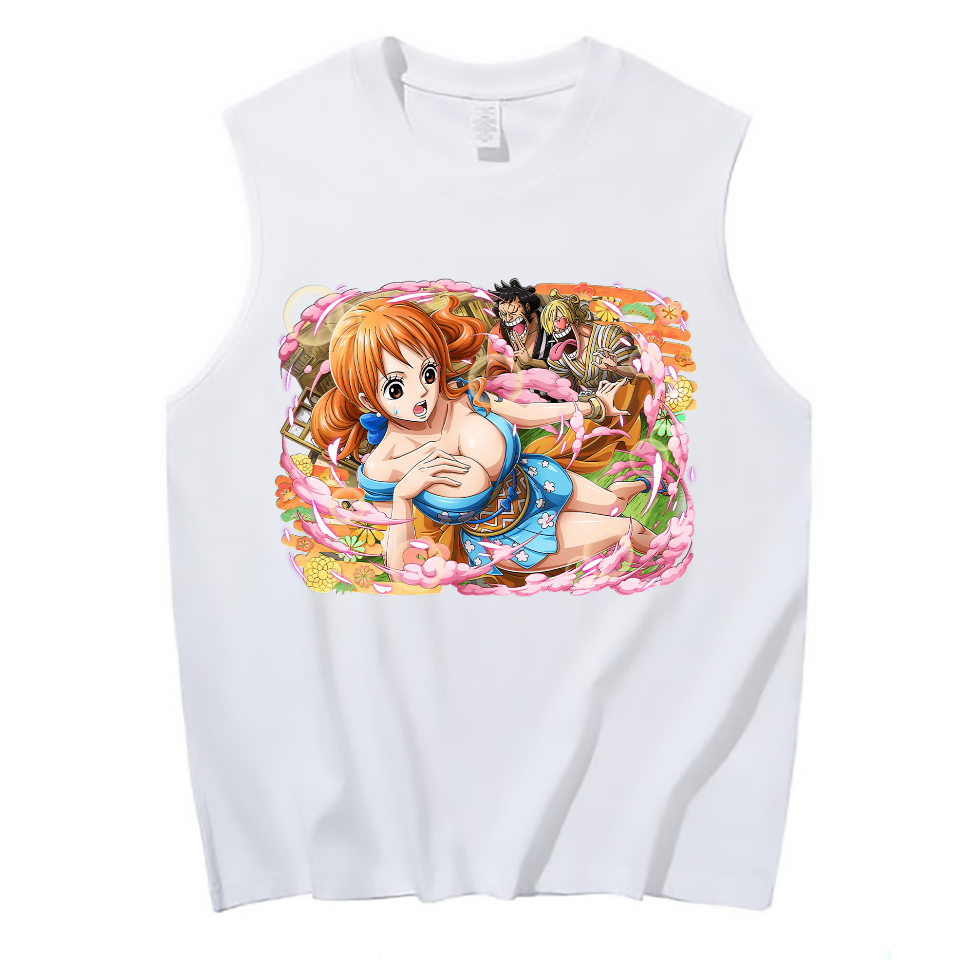 ワンピース ナミ ONE PIECE Nami コットン100％タンクトップ（フロントプリント）
