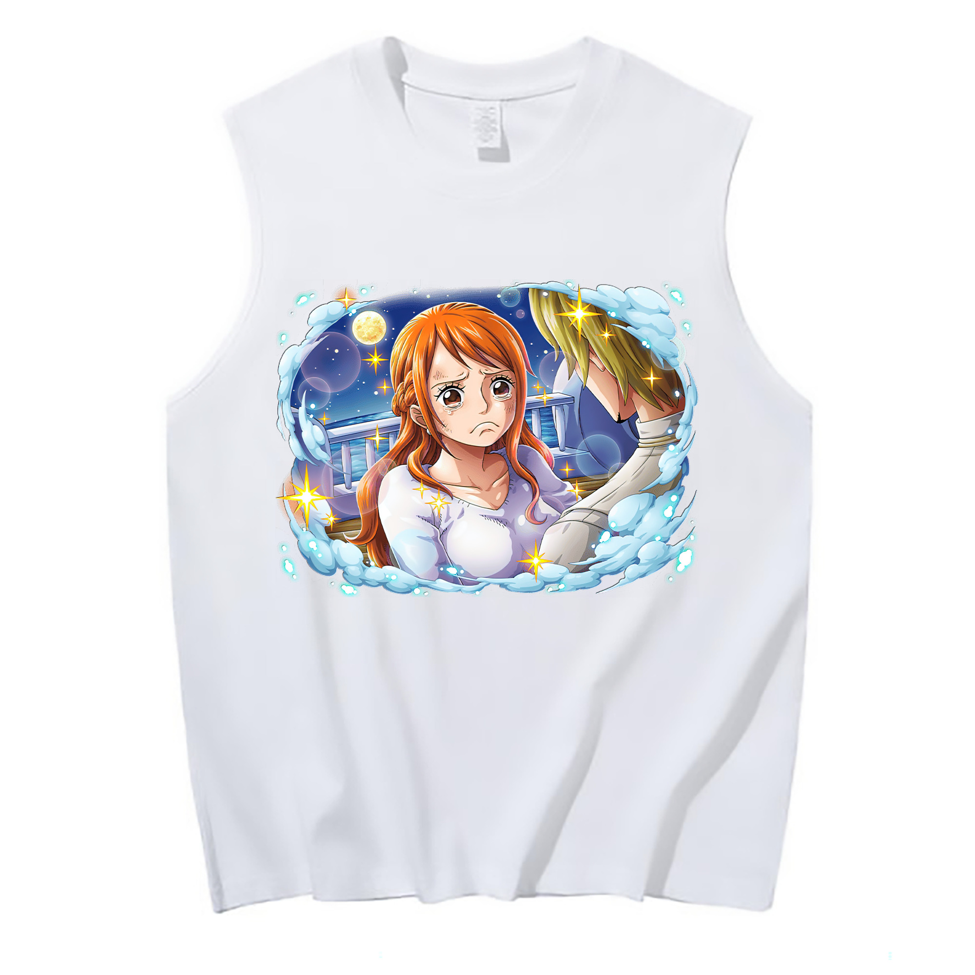 ワンピース ナミ ONE PIECE Nami コットン100％タンクトップ（フロントプリント）