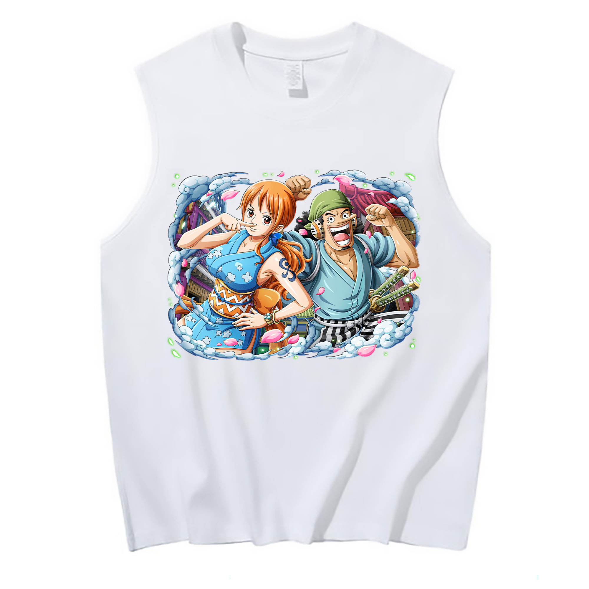 ワンピース ナミ ONE PIECE Nami コットン100％タンクトップ（フロントプリント）
