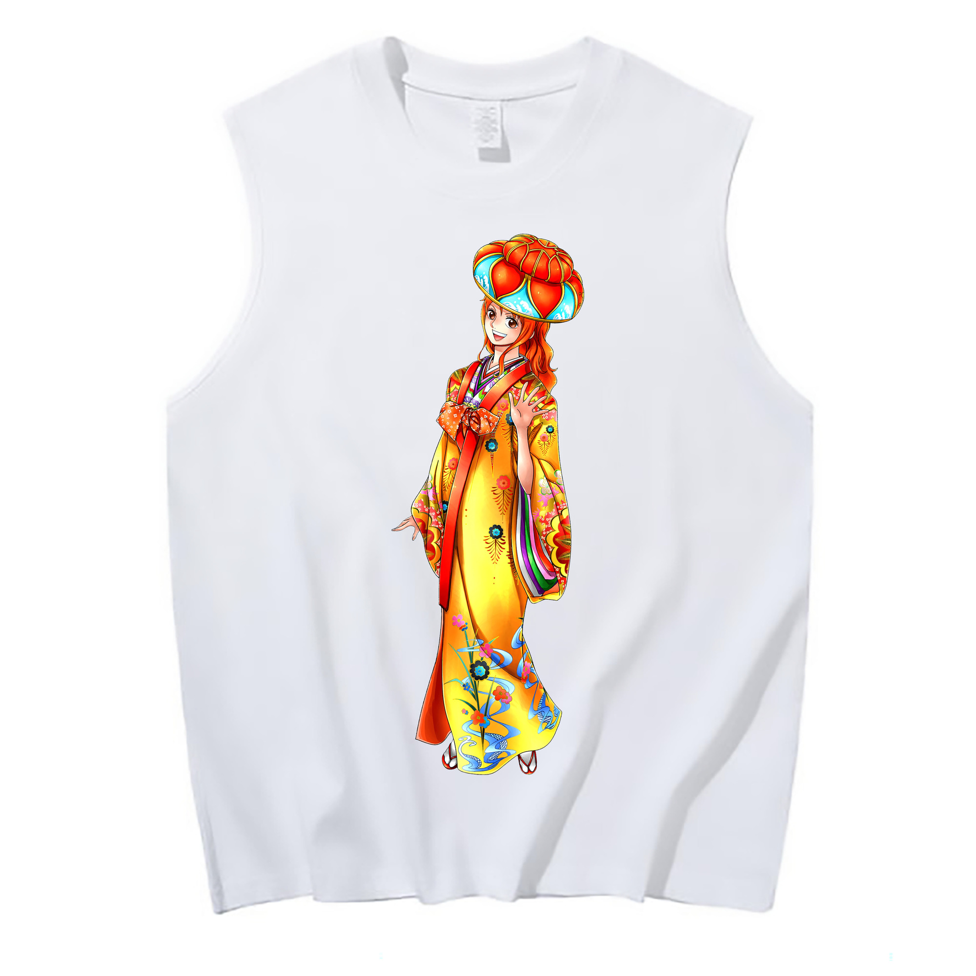 ワンピース ナミ ONE PIECE Nami コットン100％タンクトップ（フロントプリント）