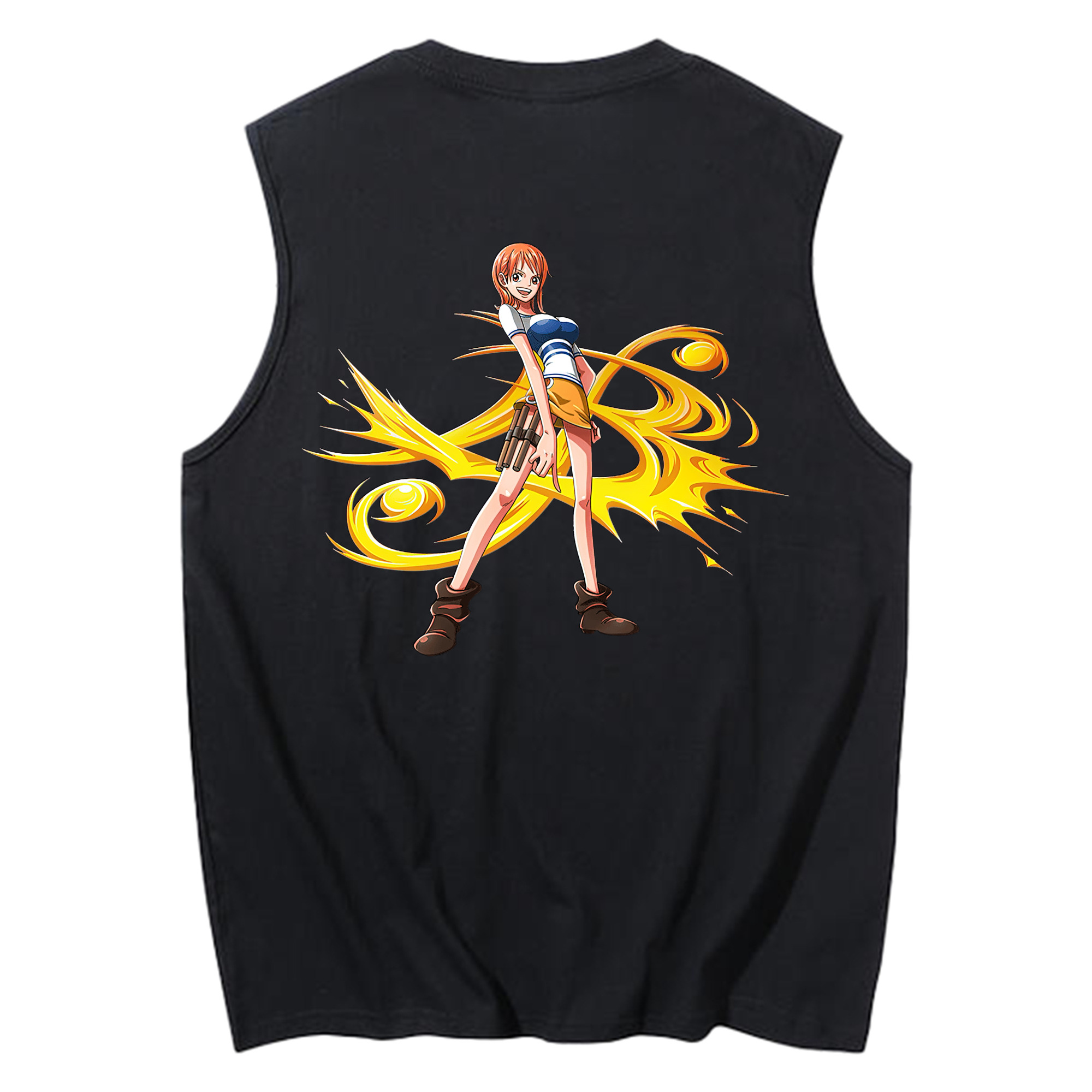 ワンピース ナミ ONE PIECE Nami コットン100％タンクトップ（背面プリント）