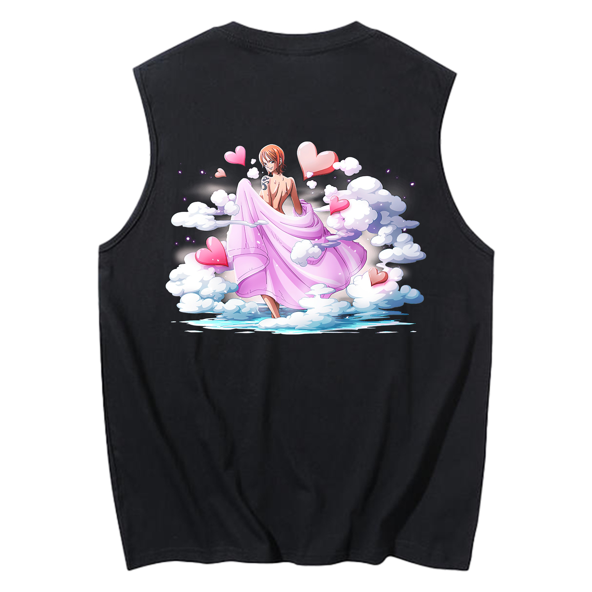 ワンピース ナミ ONE PIECE Nami コットン100％タンクトップ（背面プリント）